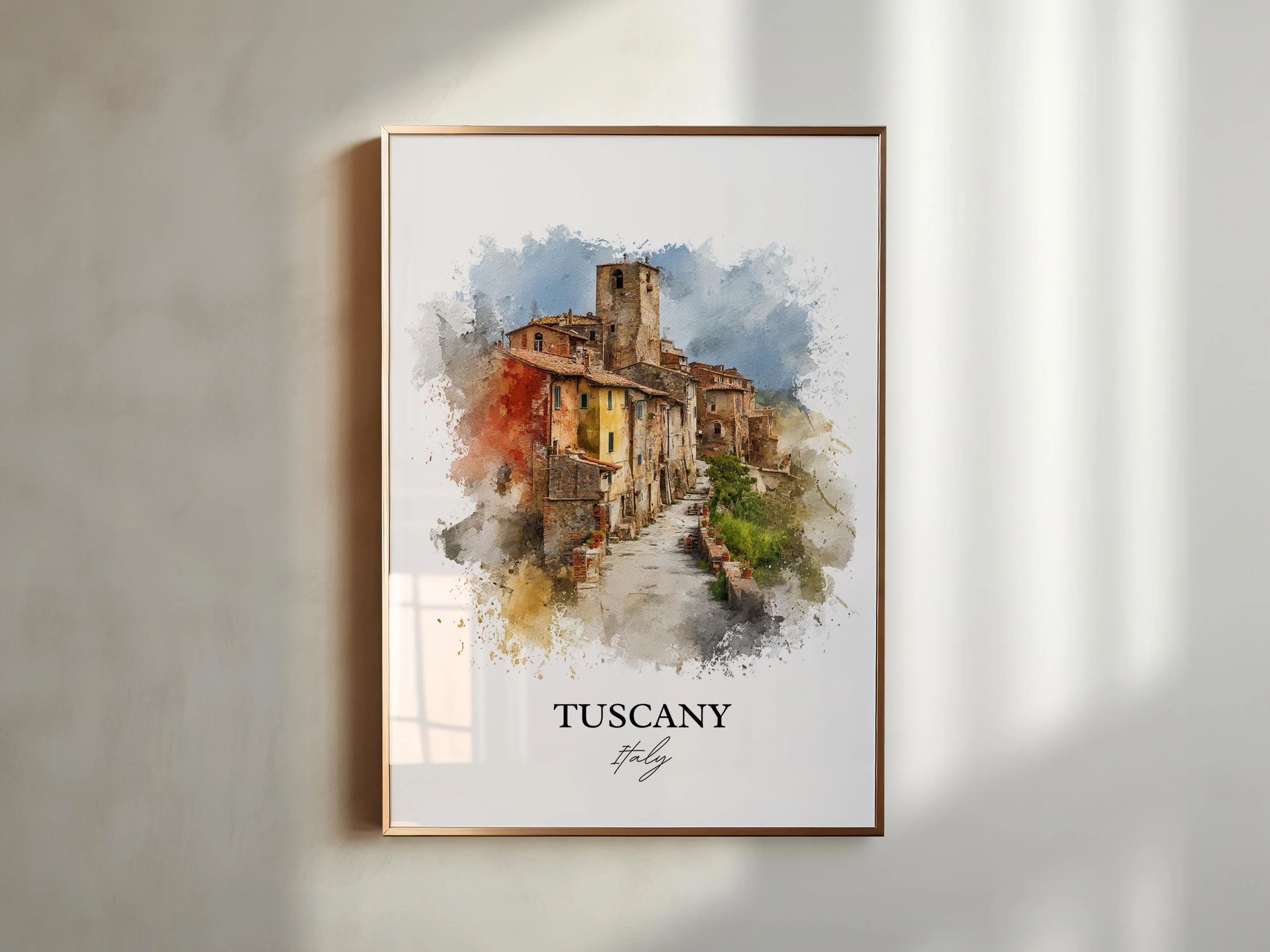 Tuscany, Italy – Watercolor Art Print - Image 4