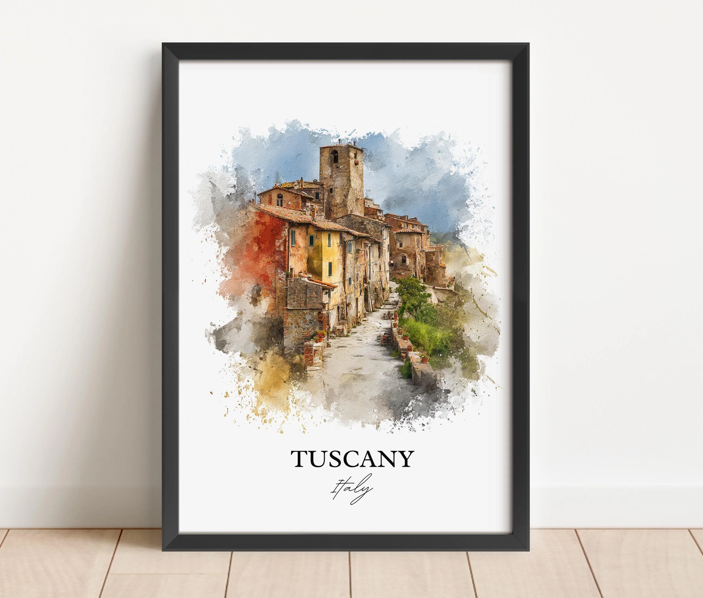 Tuscany, Italy – Watercolor Art Print - Image 5