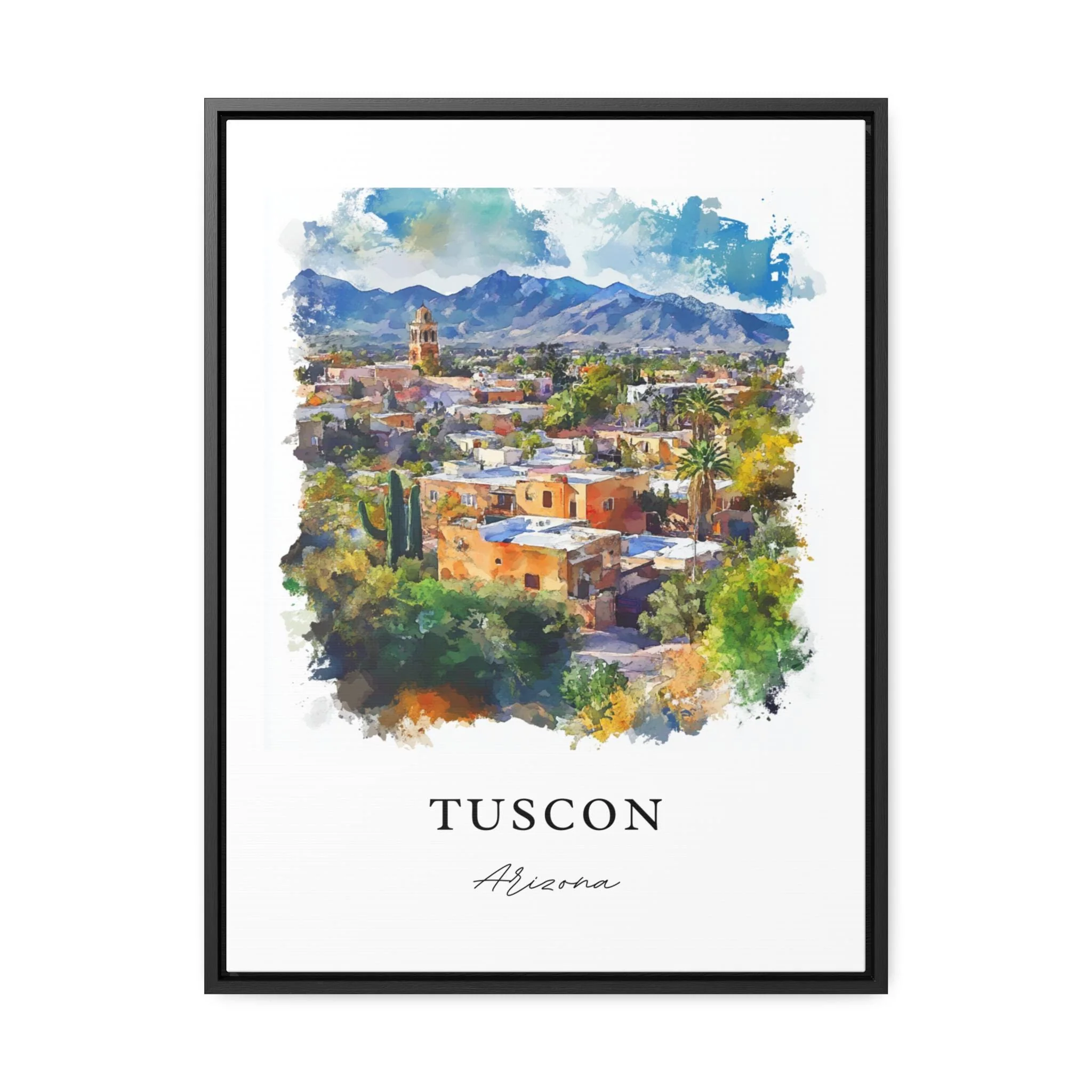 Tucson, Arizona, Arizona – Watercolor Art Print - Image 6
