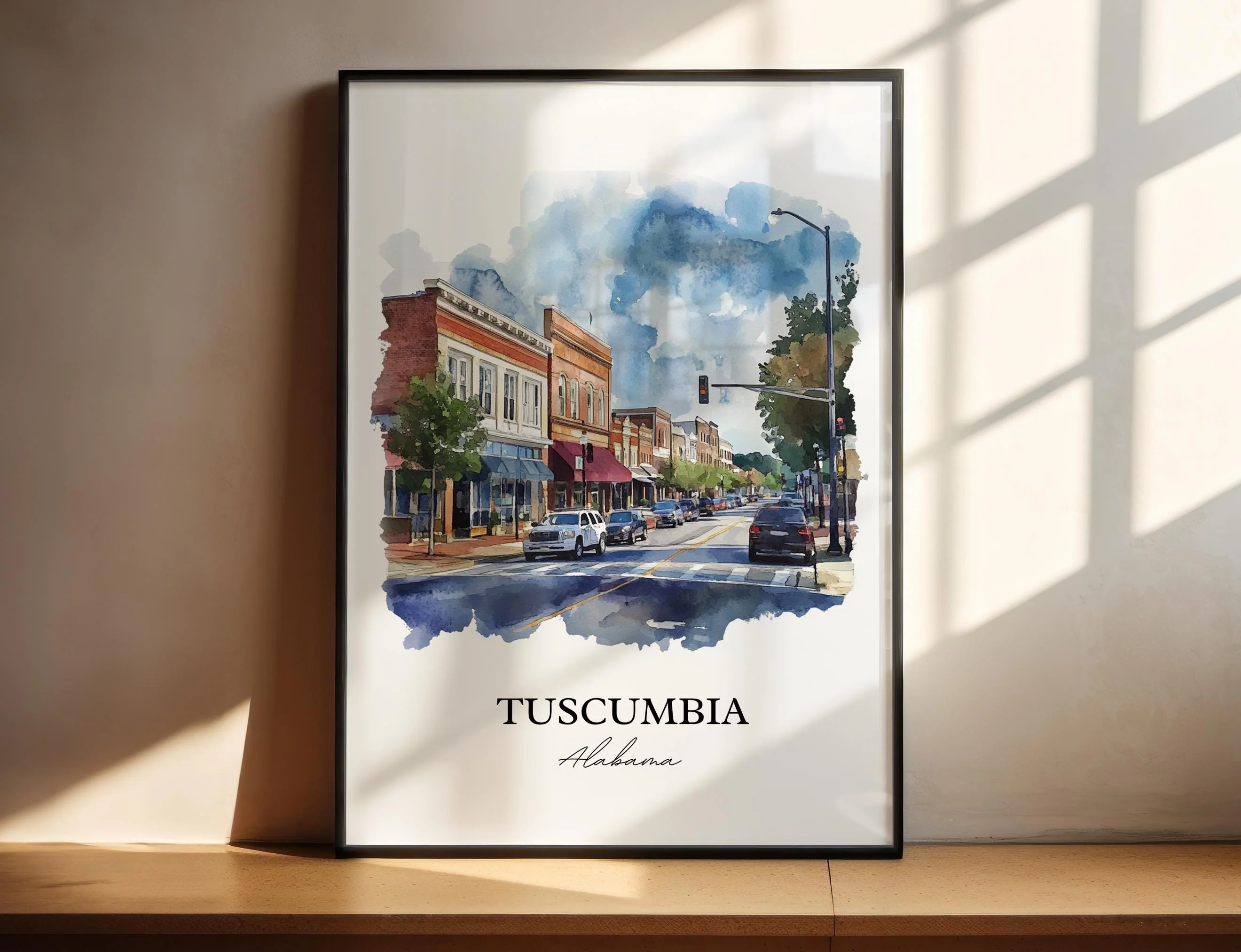 Tuscumbia, USA – Watercolor Art Print