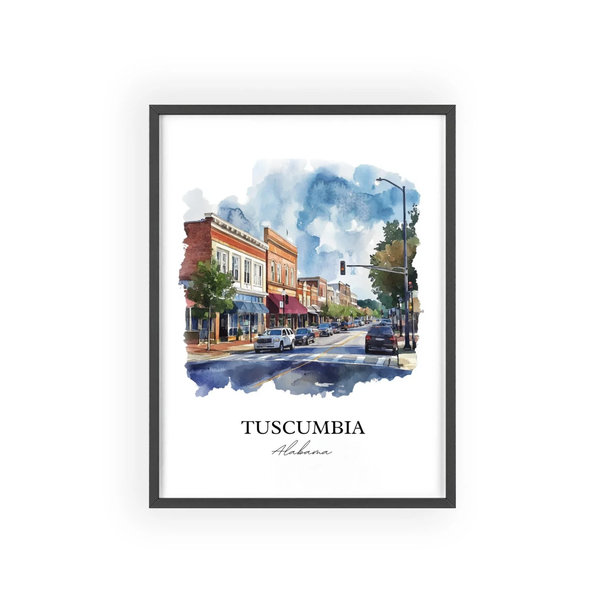 Tuscumbia, USA – Watercolor Art Print - Image 7
