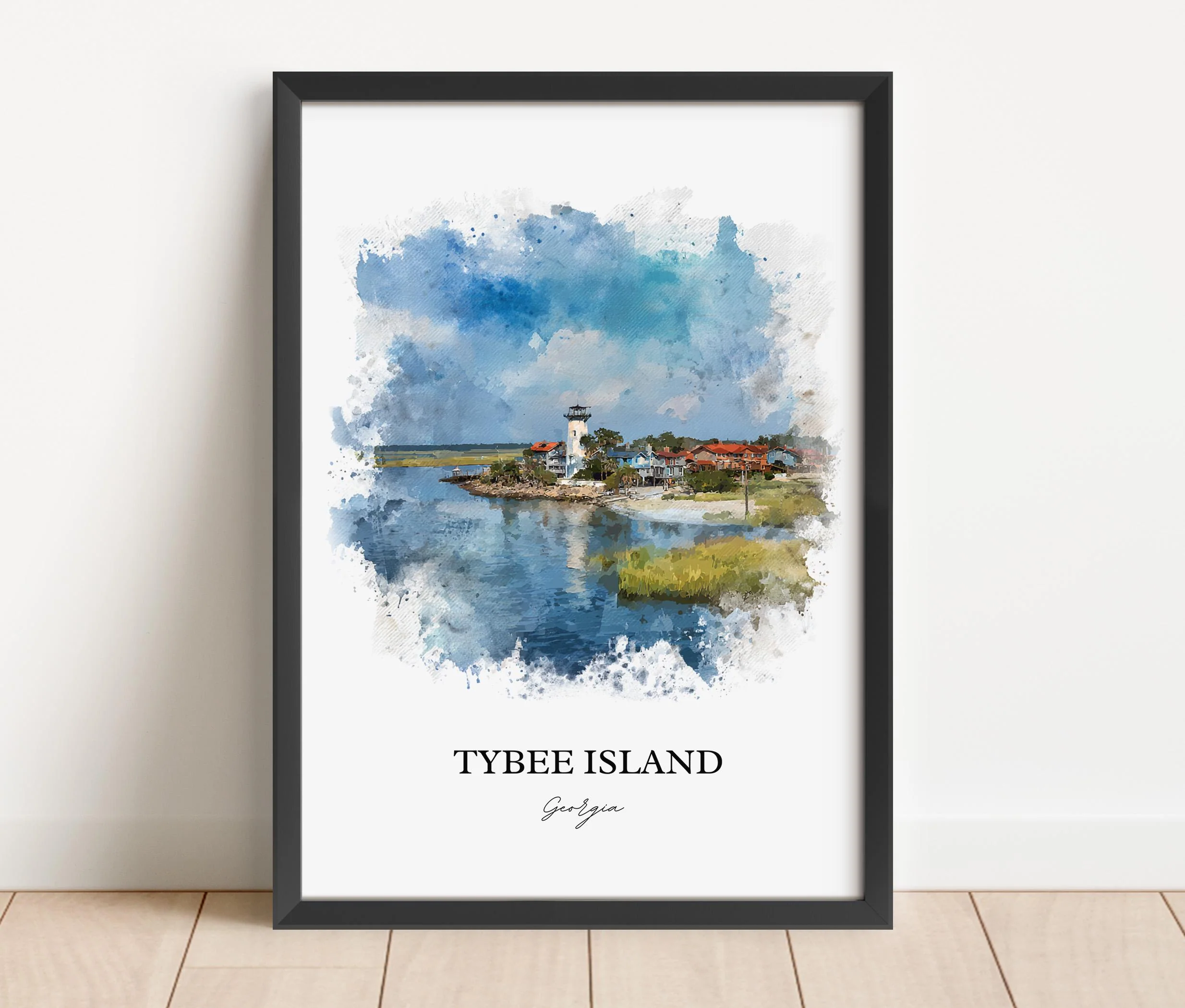Tybee Island, GA – Watercolor Art Print - Image 5