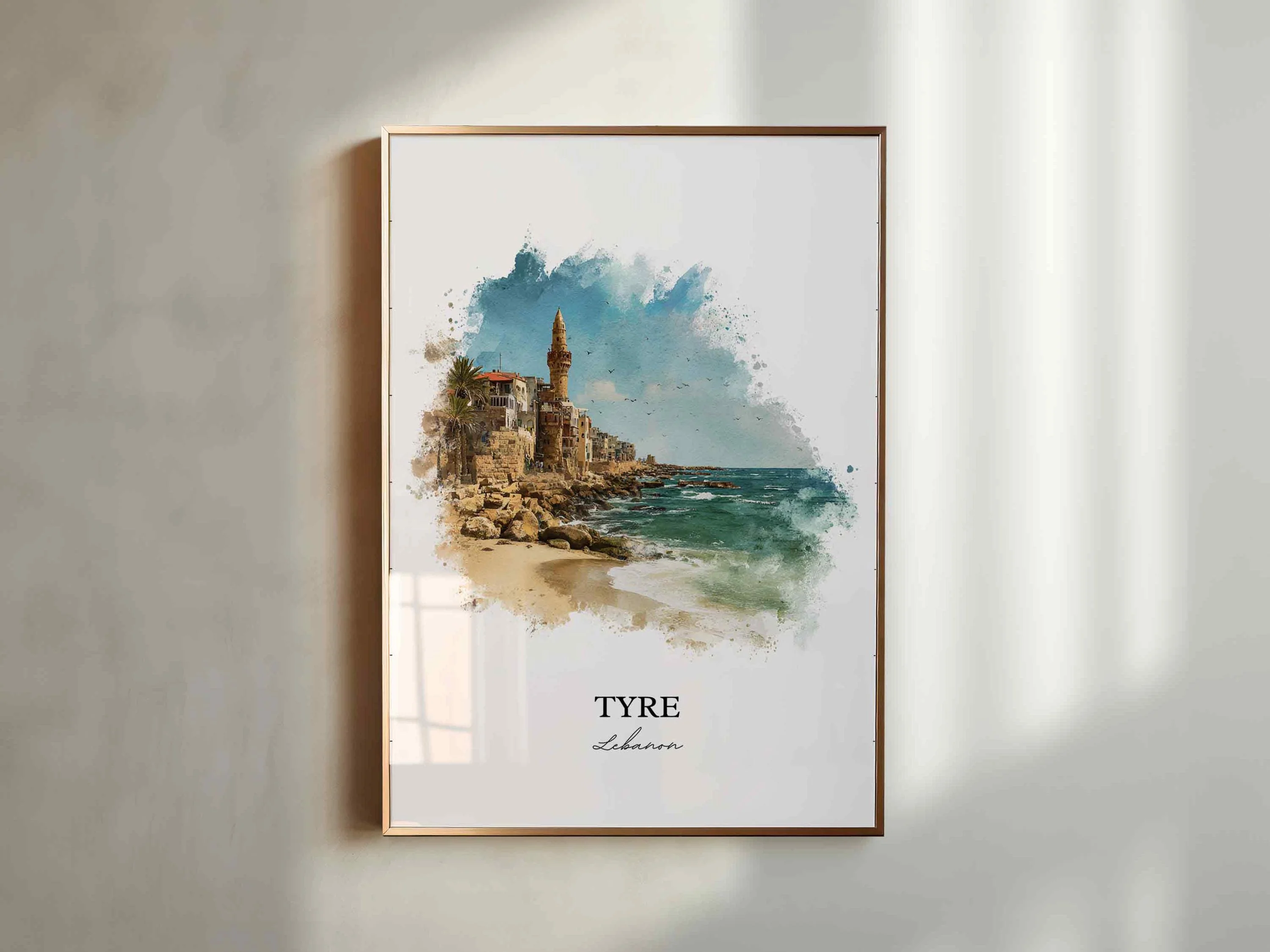 Tyre, Lebanon – Watercolor Art Print - Image 5