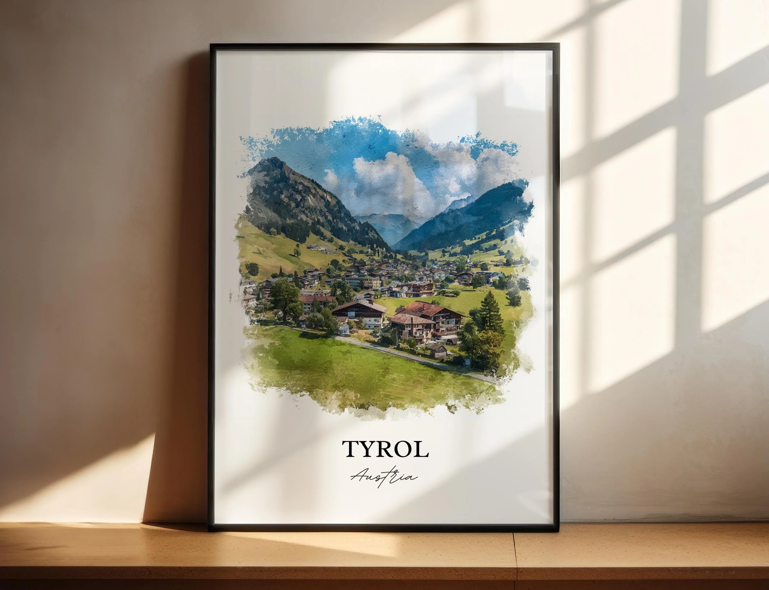 Tyrol, Austria – Watercolor Art Print