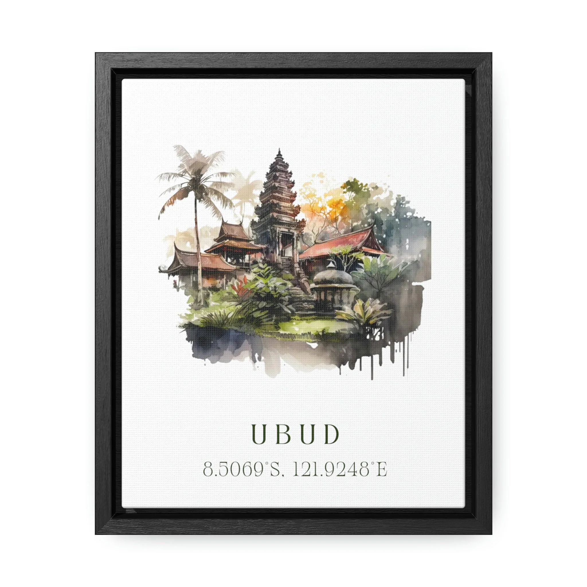 Ubud, Indonesia – Watercolor Art Print - Image 2