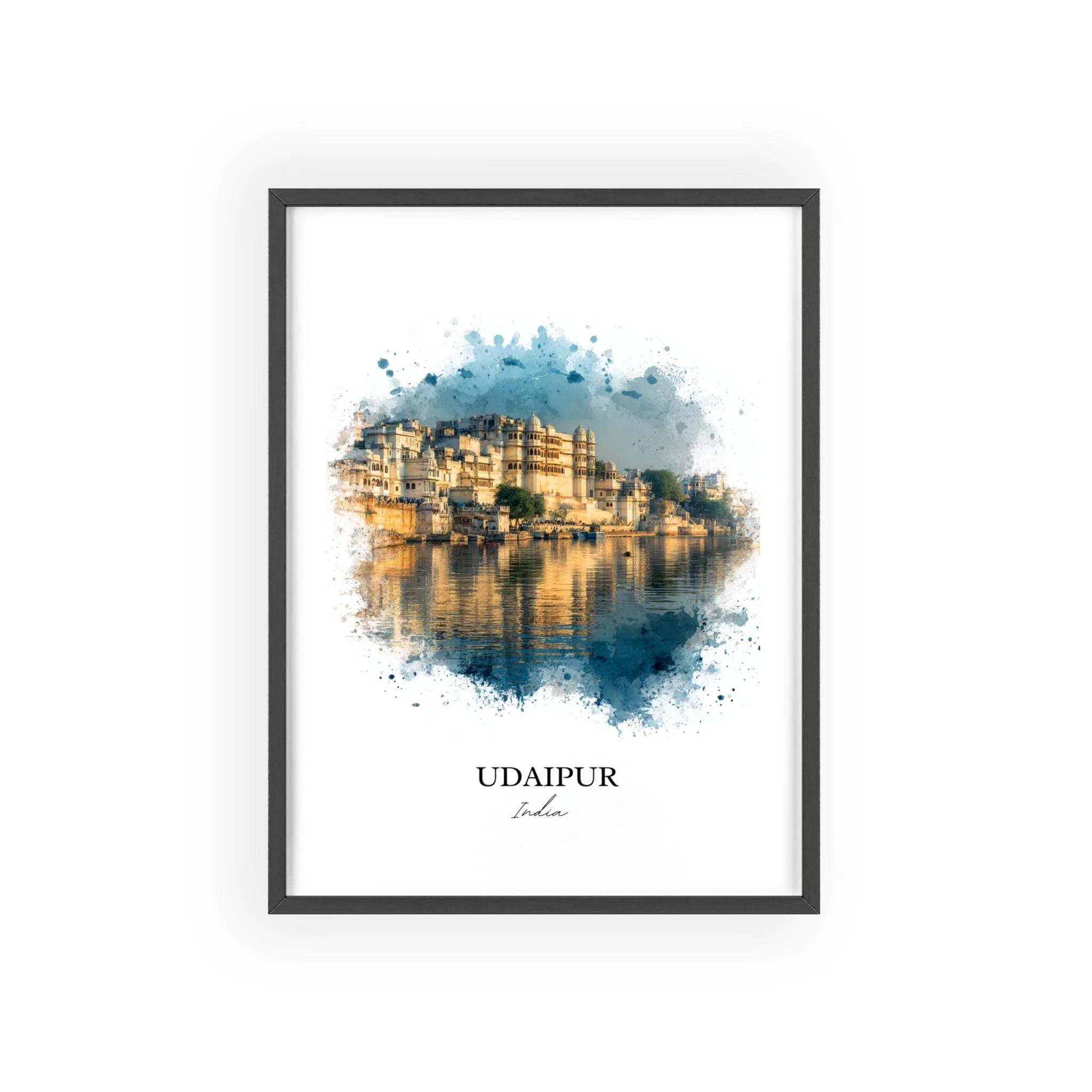 Udaipur, India – Watercolor Art Print - Image 10