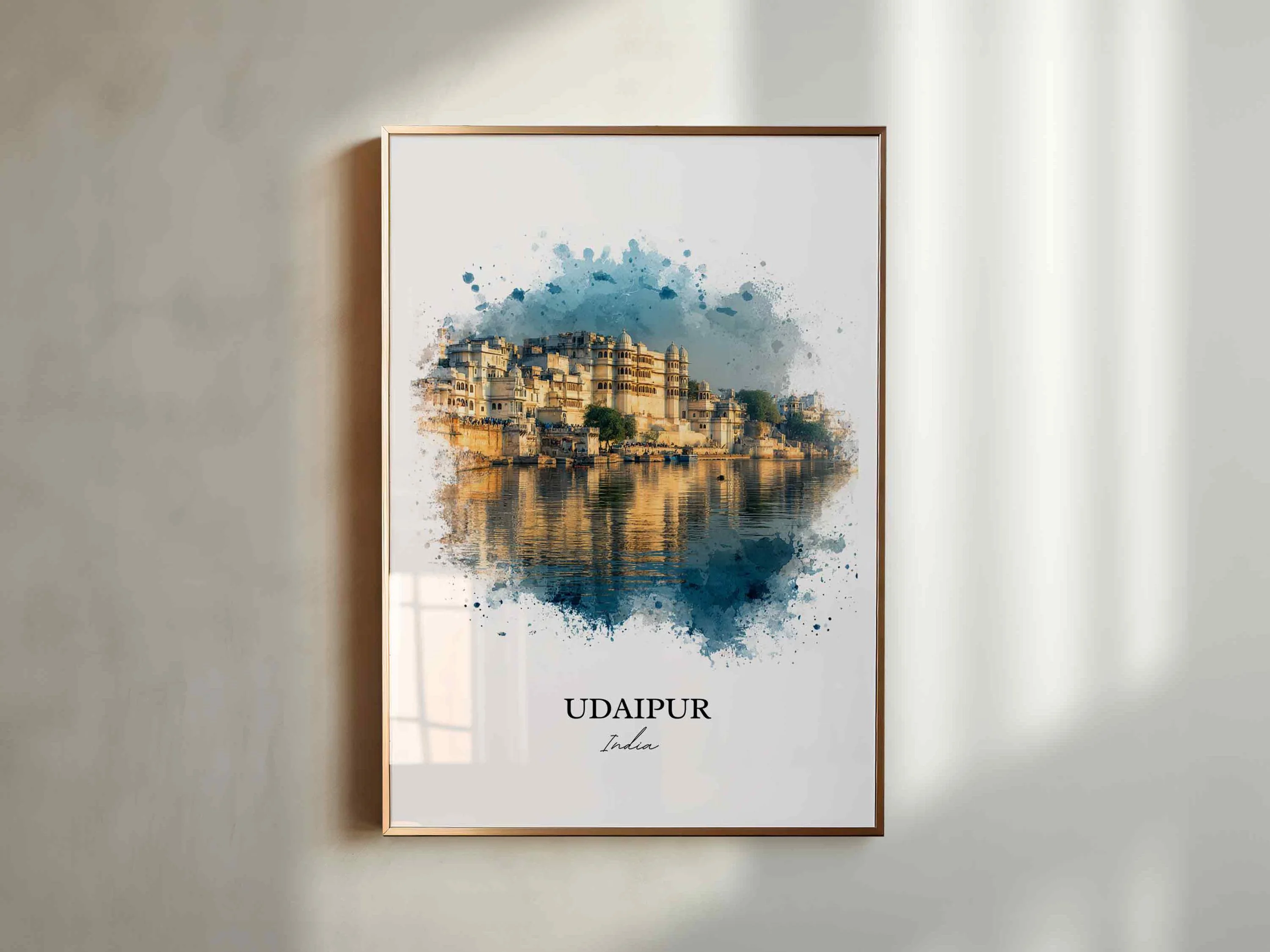 Udaipur, India – Watercolor Art Print - Image 4