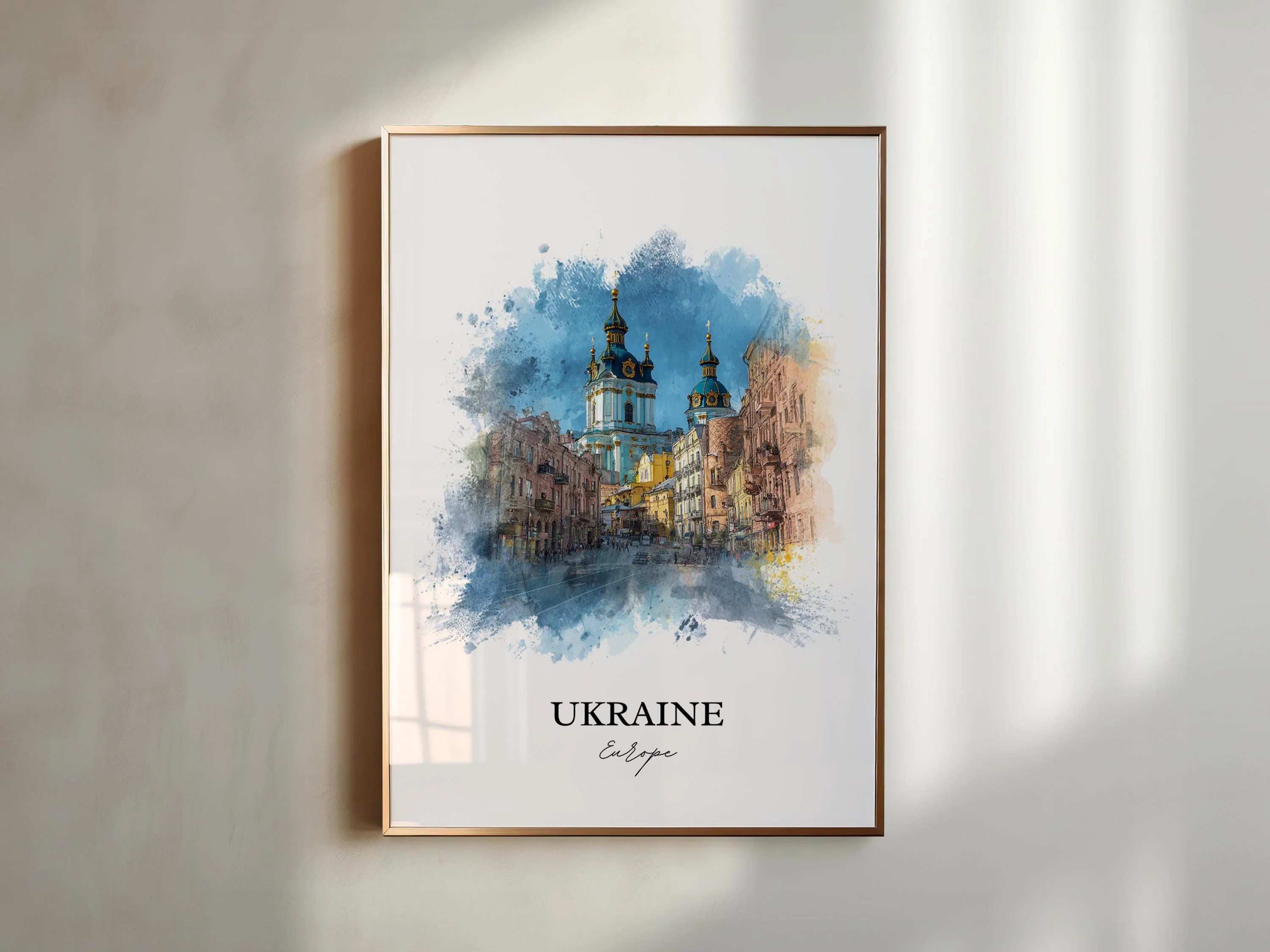 Ukraine – Watercolor Art Print - Image 5