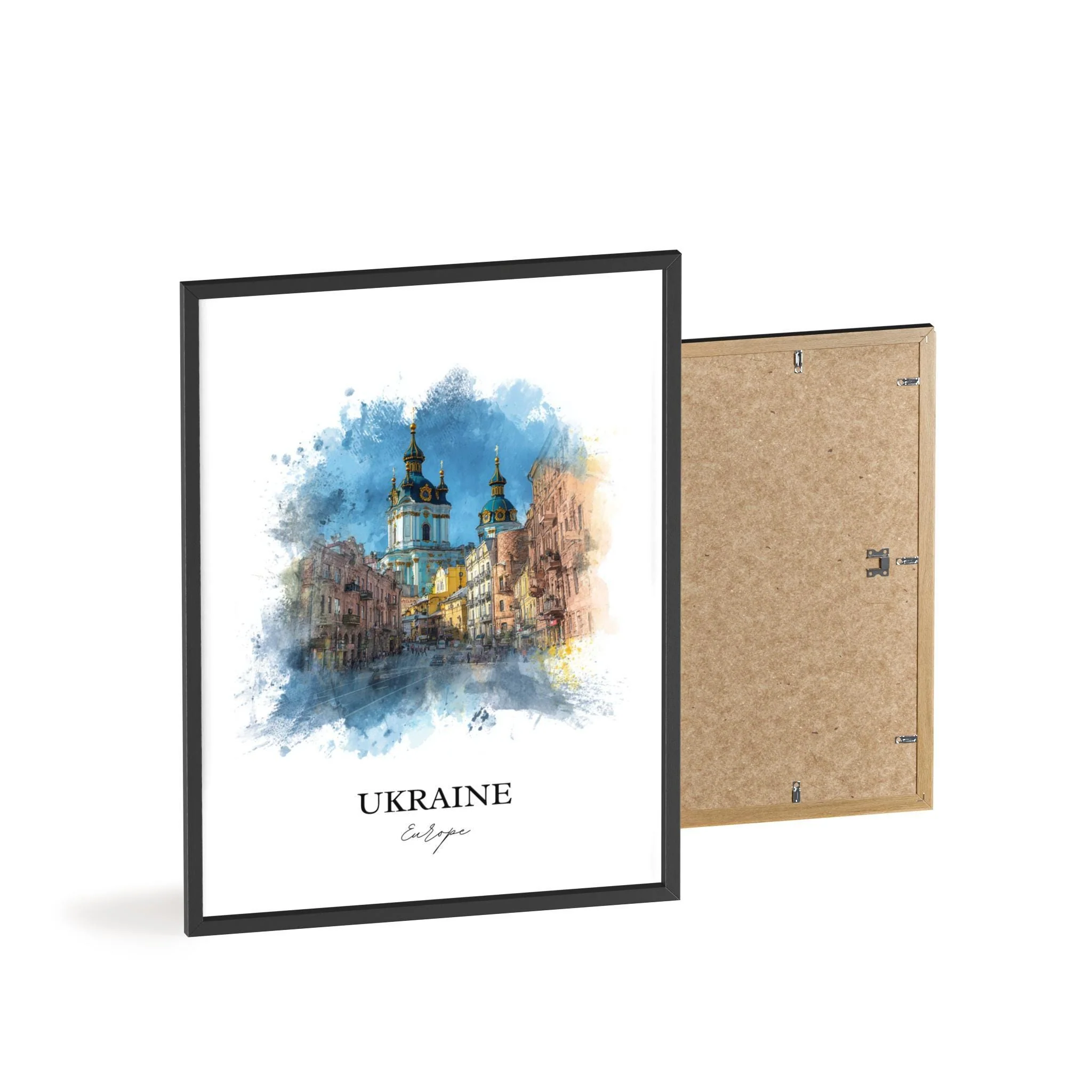 Ukraine – Watercolor Art Print - Image 8