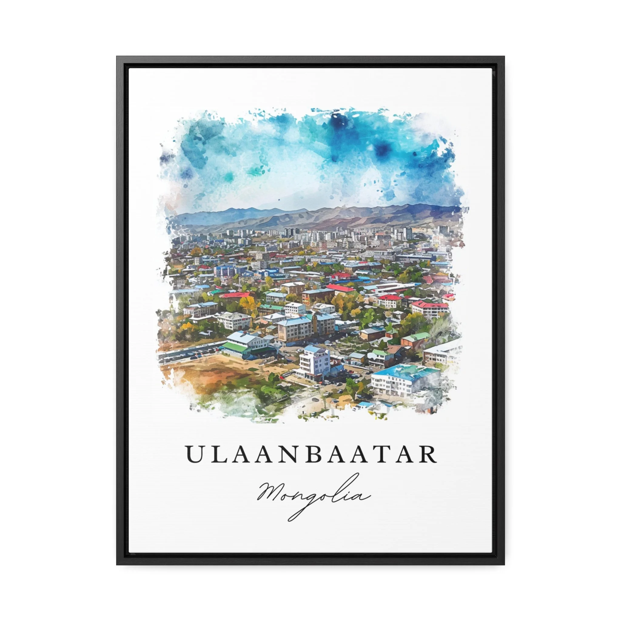 Ulaanbaatar, Mongolia – Watercolor Art Print - Image 6