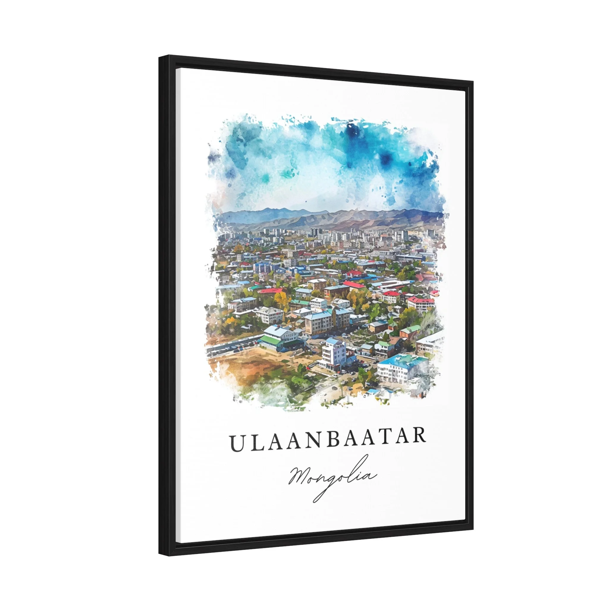 Ulaanbaatar, Mongolia – Watercolor Art Print - Image 7