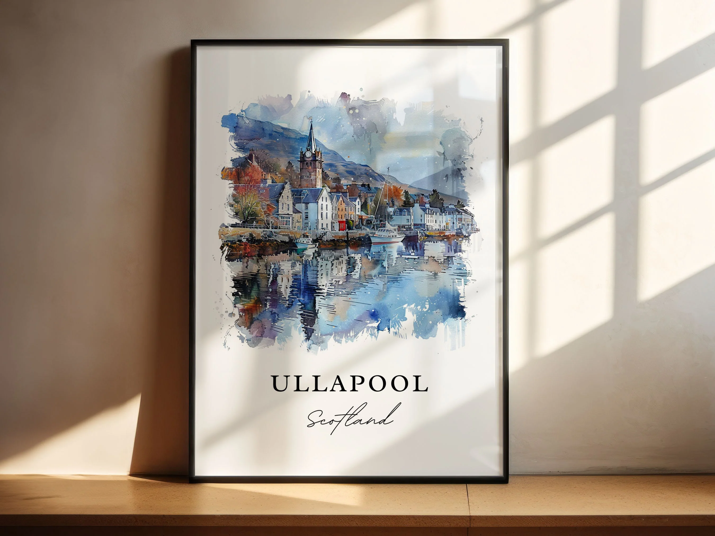 Ullapool, Scotland – Watercolor Art Print - Image 4