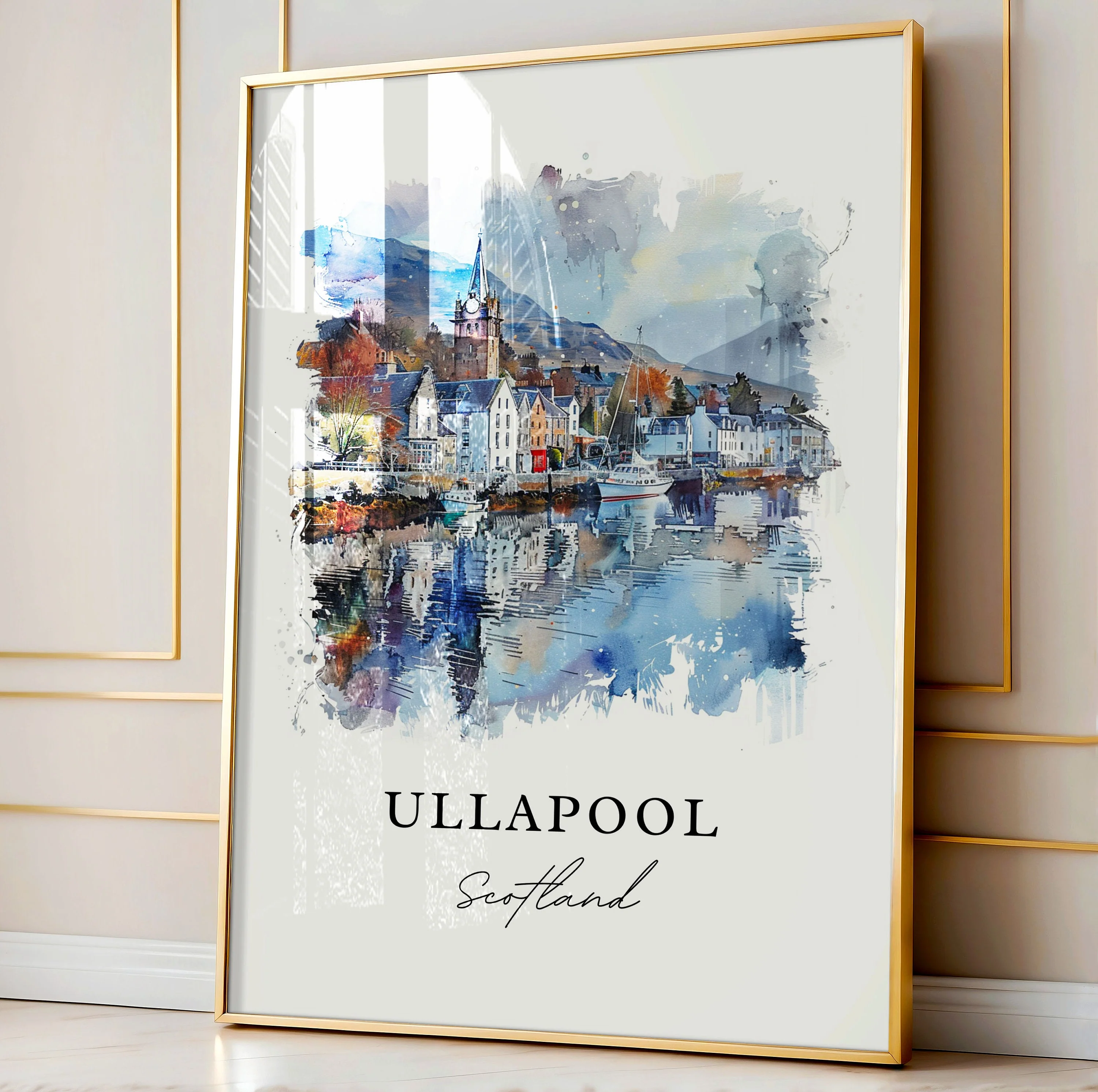 Ullapool, Scotland – Watercolor Art Print - Image 5