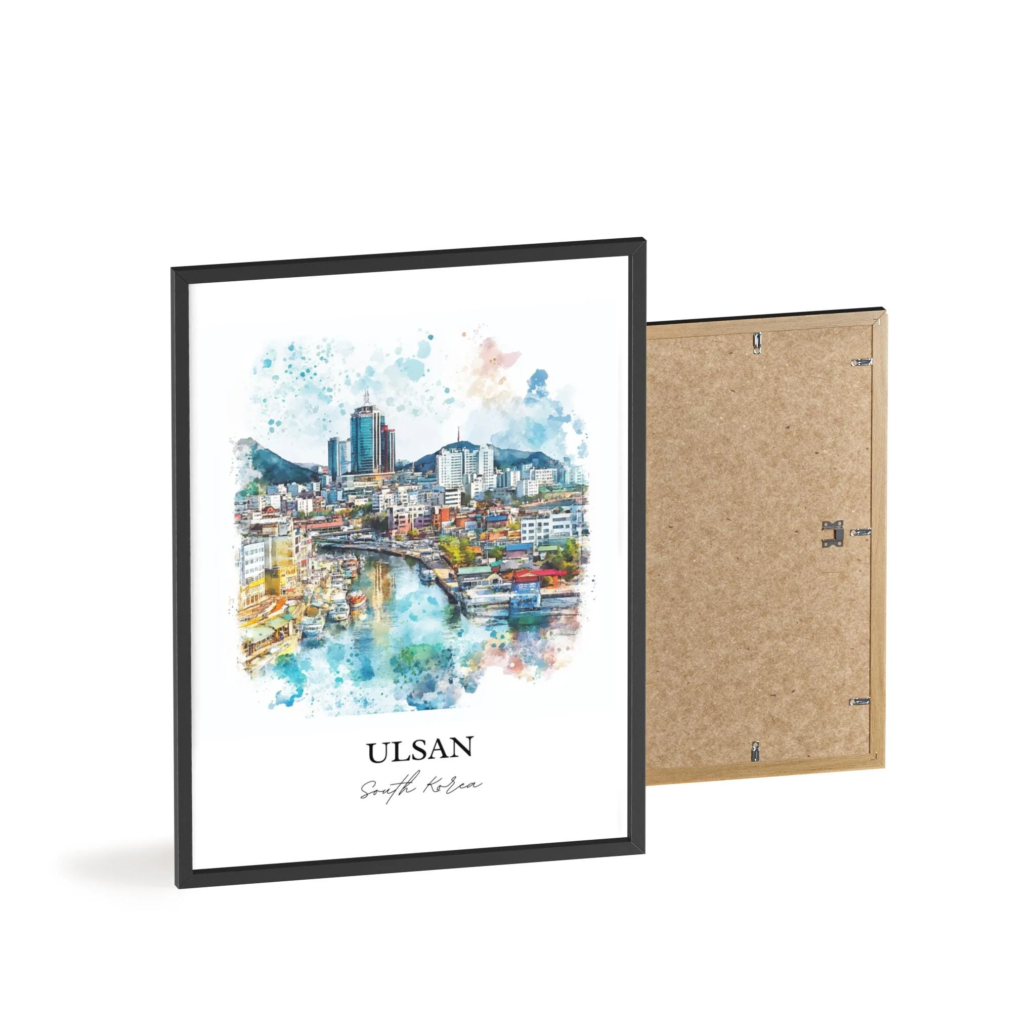 Ulsan, South Korea – Watercolor Art Print - Image 8