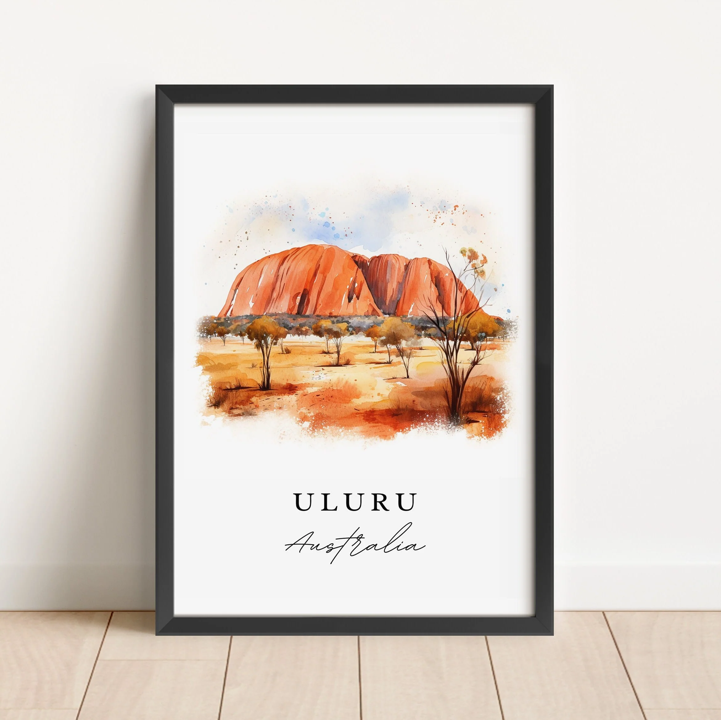Uluru, Australia – Watercolor Art Print - Image 5