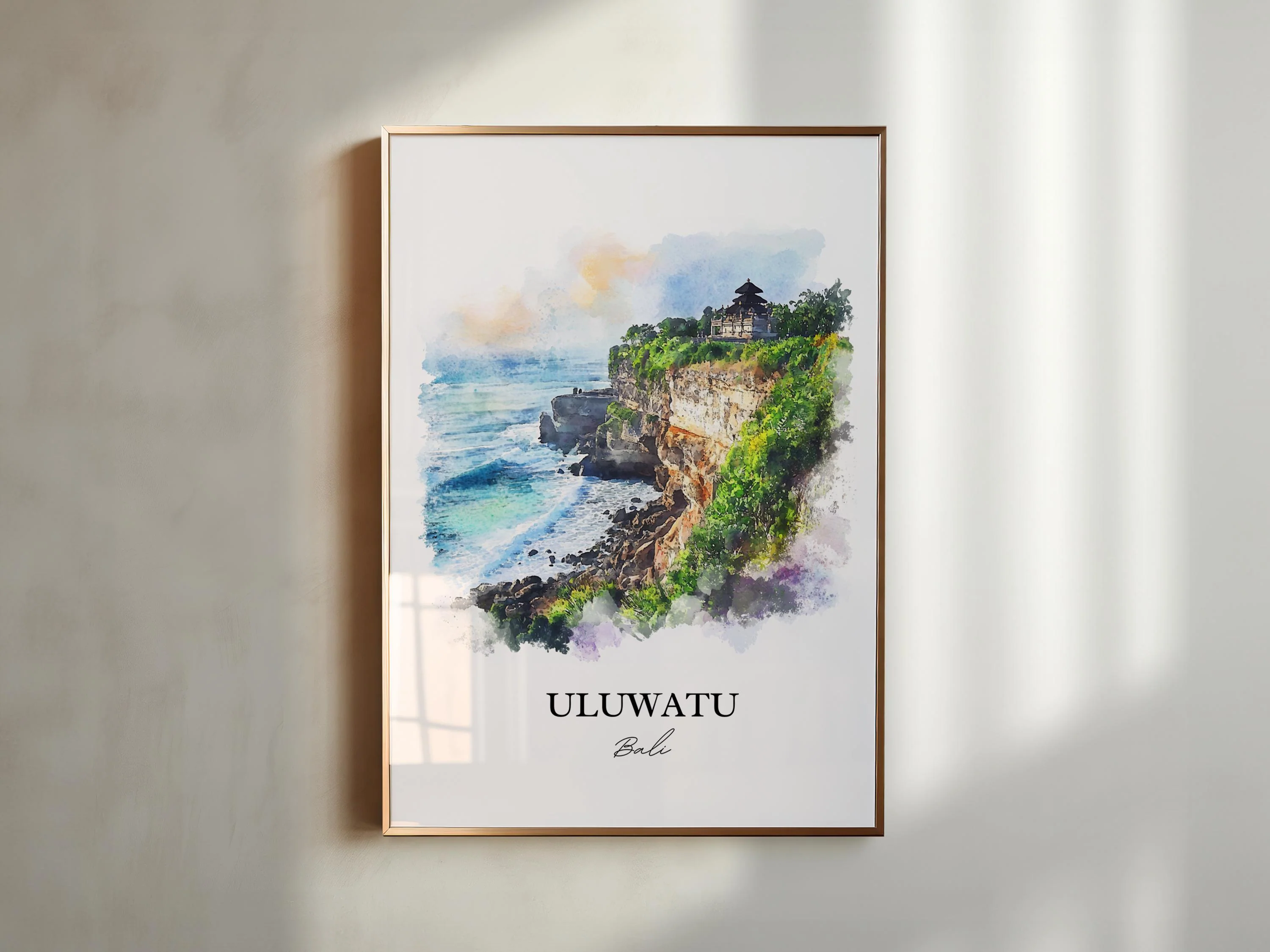 Uluwatu, Indonesia – Watercolor Art Print - Image 3
