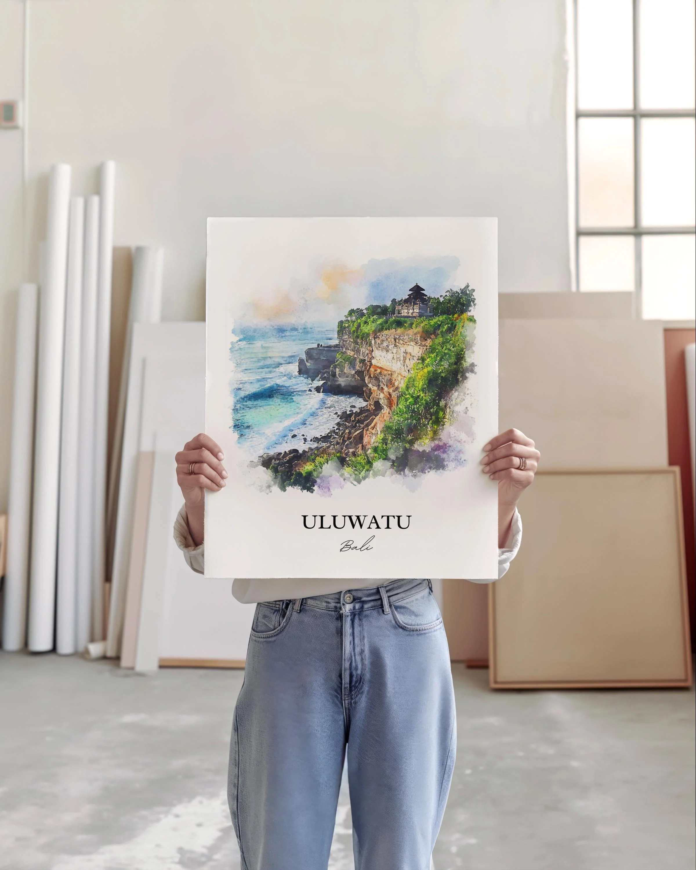 Uluwatu, Indonesia – Watercolor Art Print - Image 5