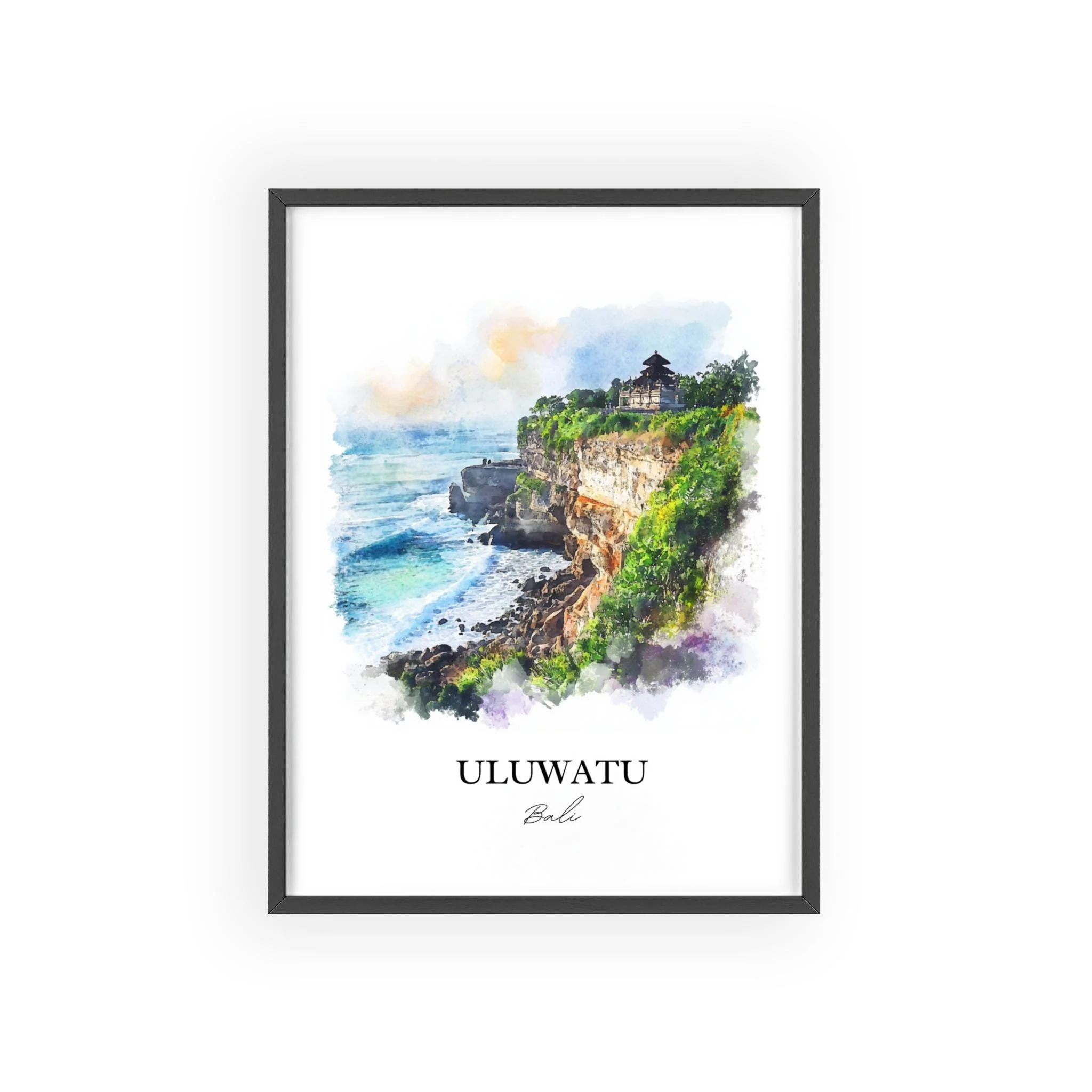Uluwatu, Indonesia – Watercolor Art Print - Image 7