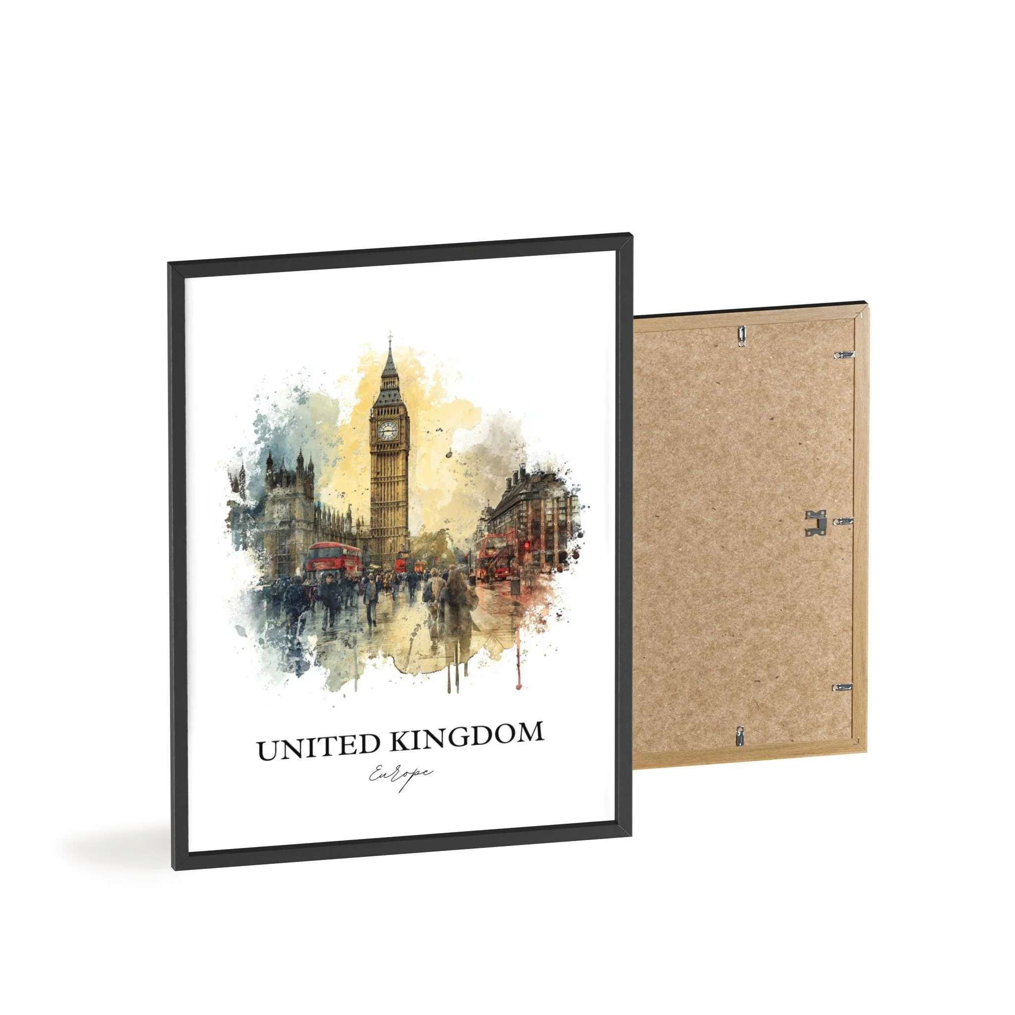 United Kingdom, England – Watercolor Art Print - Image 8