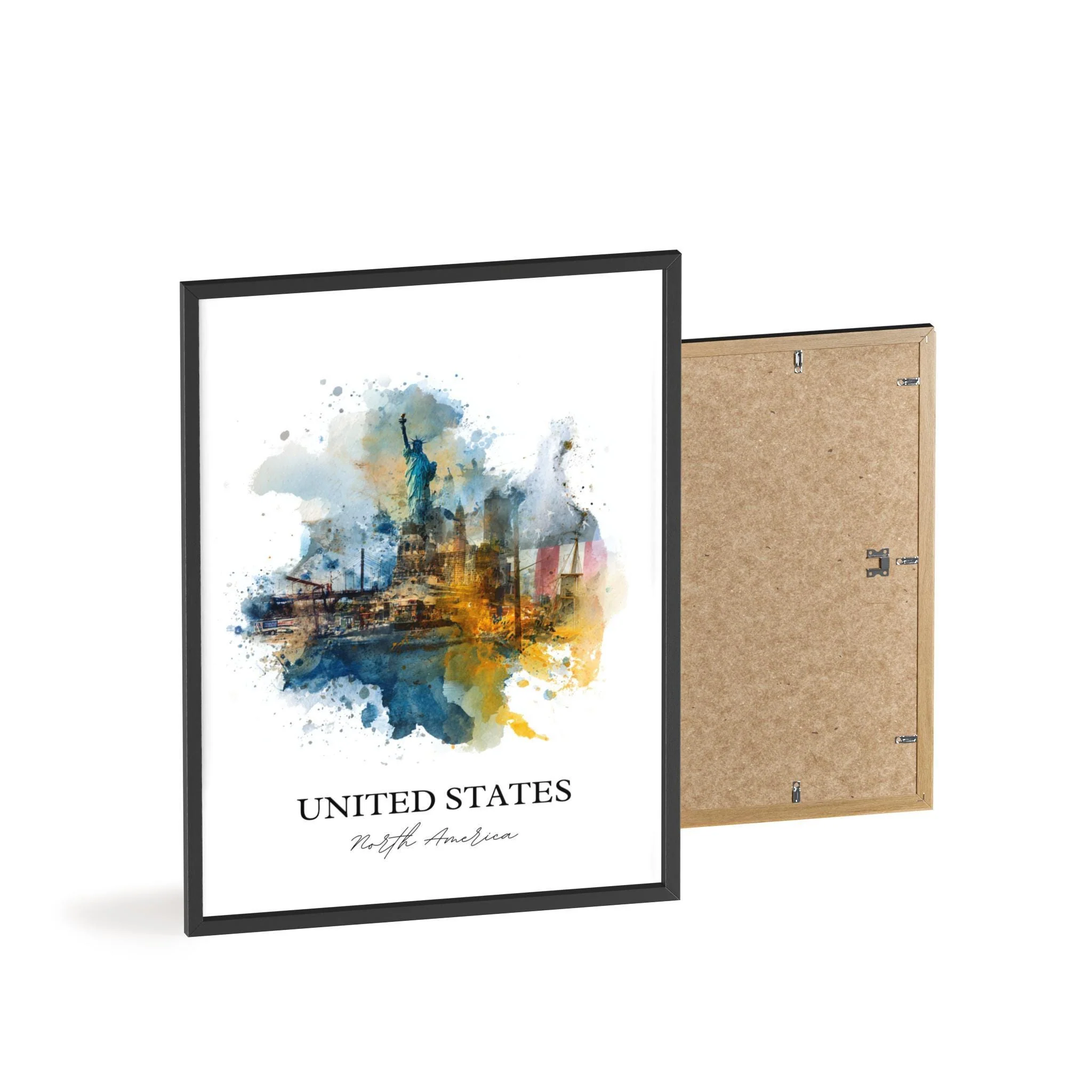 United States, USA – Watercolor Art Print - Image 8