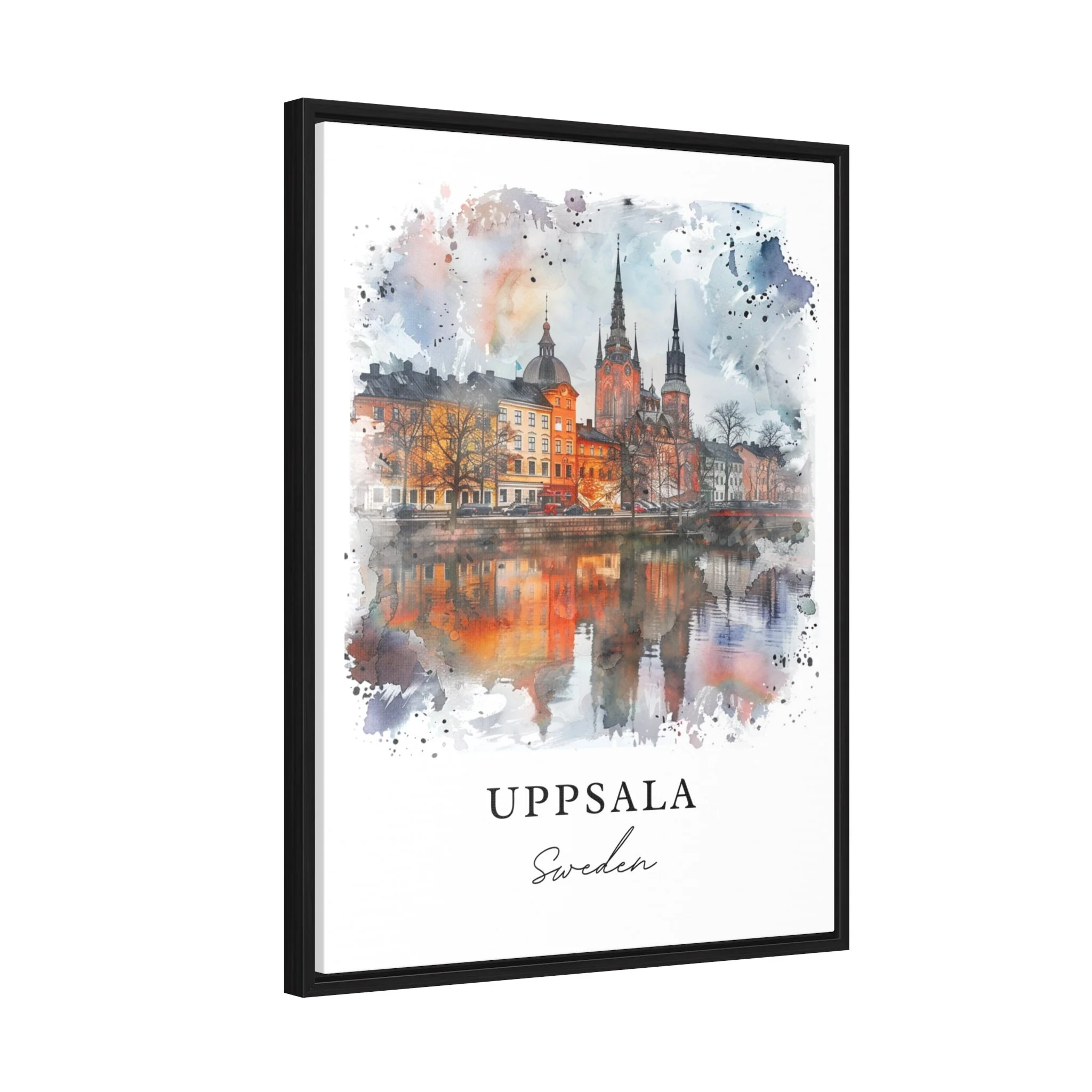 Uppsala, Sweden – Watercolor Art Print - Image 6