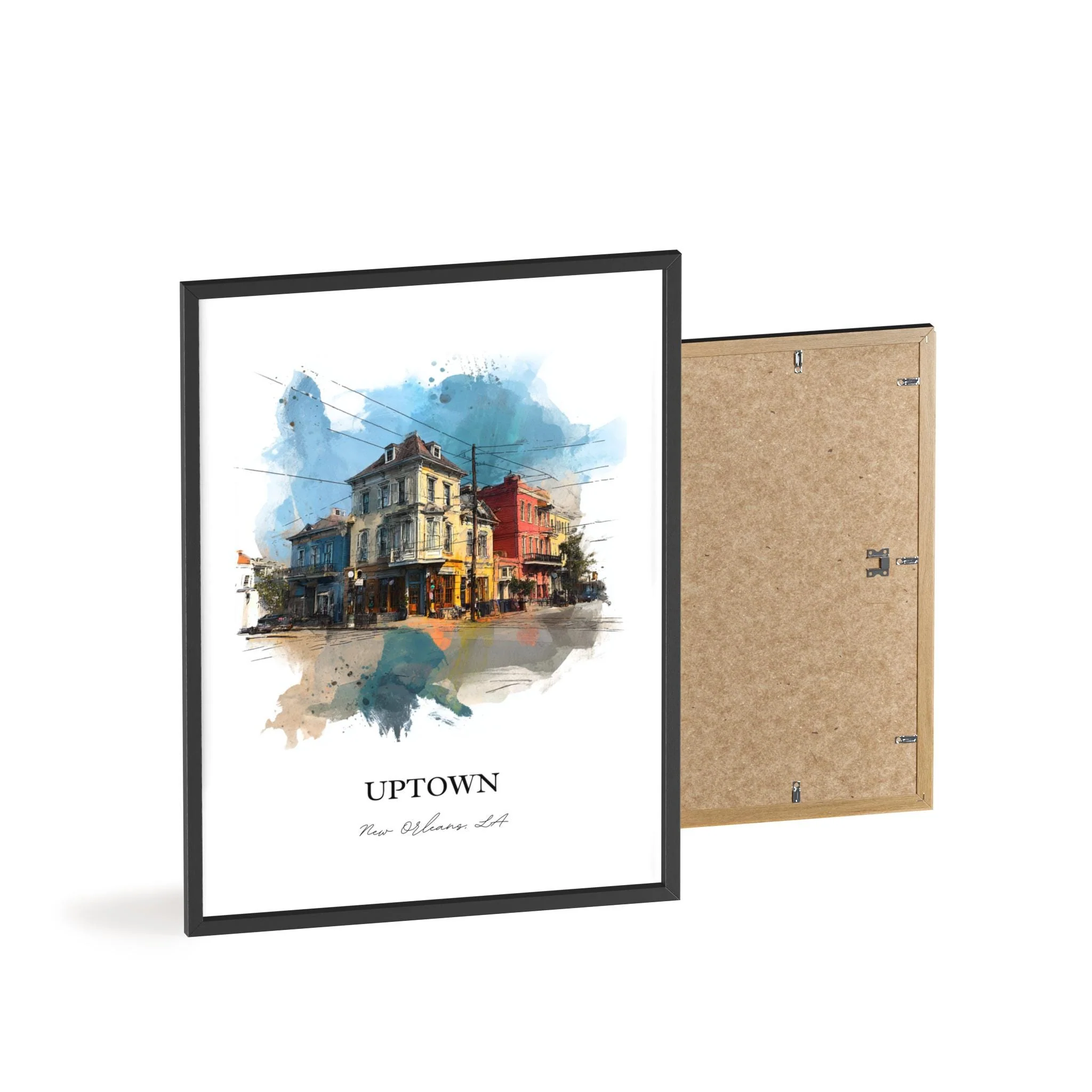 Uptown New Orleans, Louisiana – Watercolor Art Print - Image 10