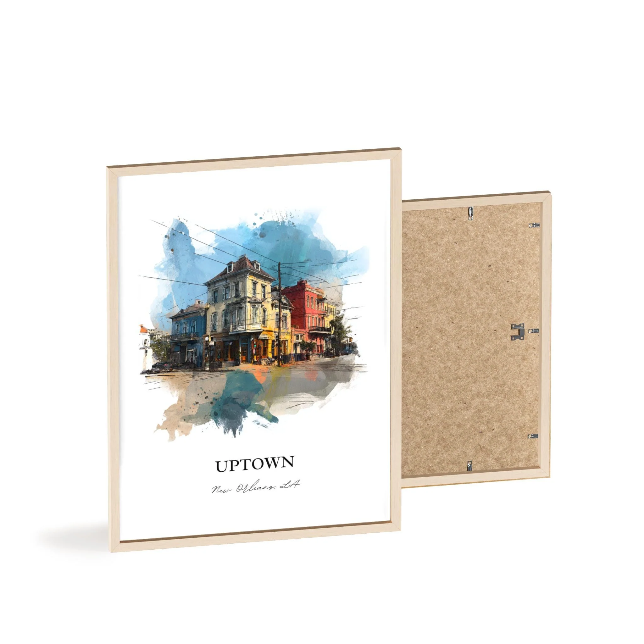 Uptown New Orleans, Louisiana – Watercolor Art Print - Image 12
