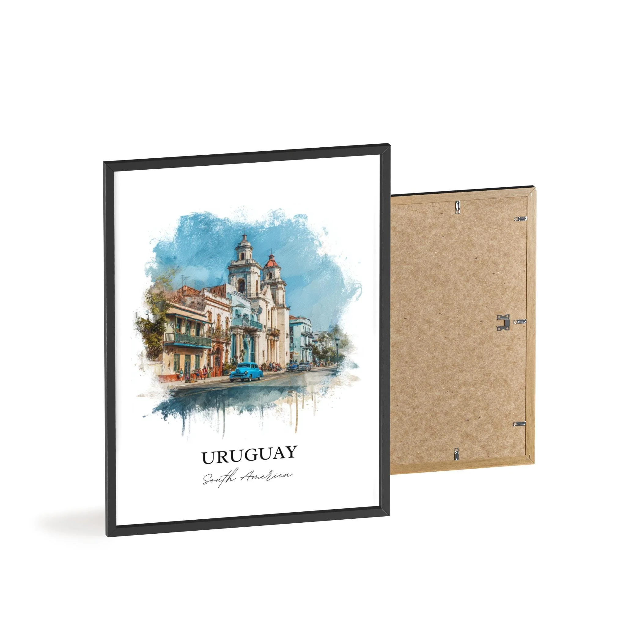 Uruguay, South America – Watercolor Art Print - Image 8
