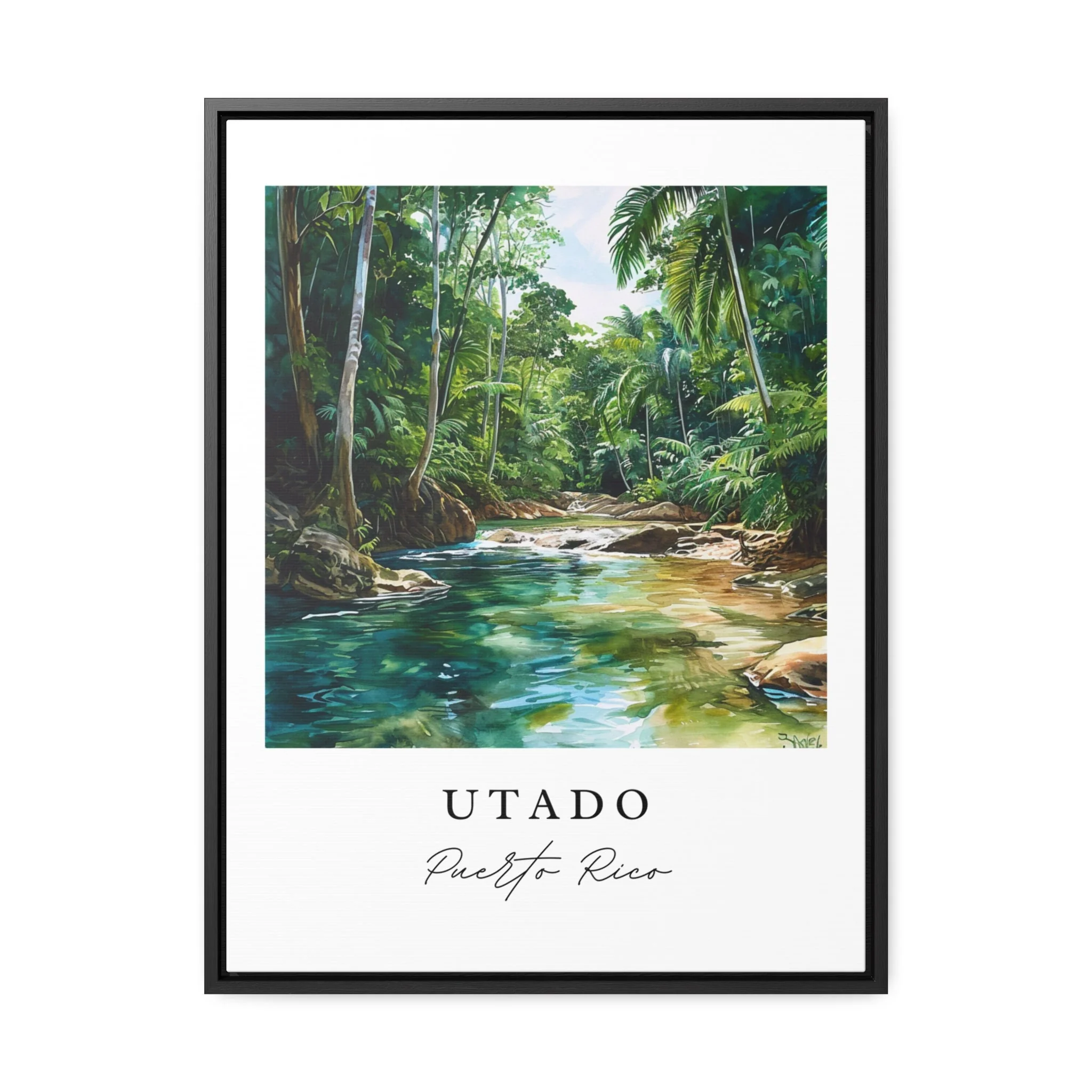 Utado, Puerto Rico – Watercolor Art Print - Image 6