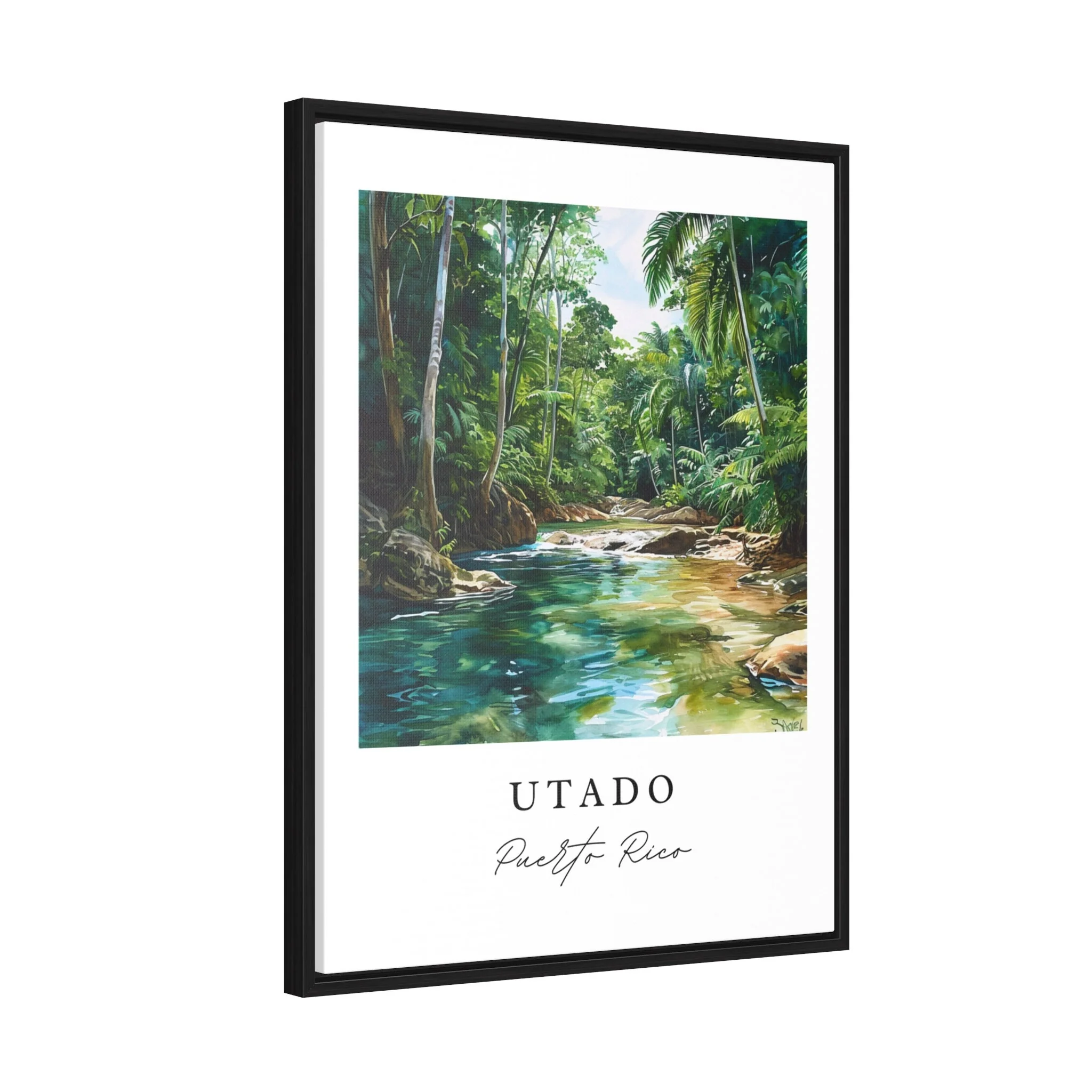 Utado, Puerto Rico – Watercolor Art Print - Image 7