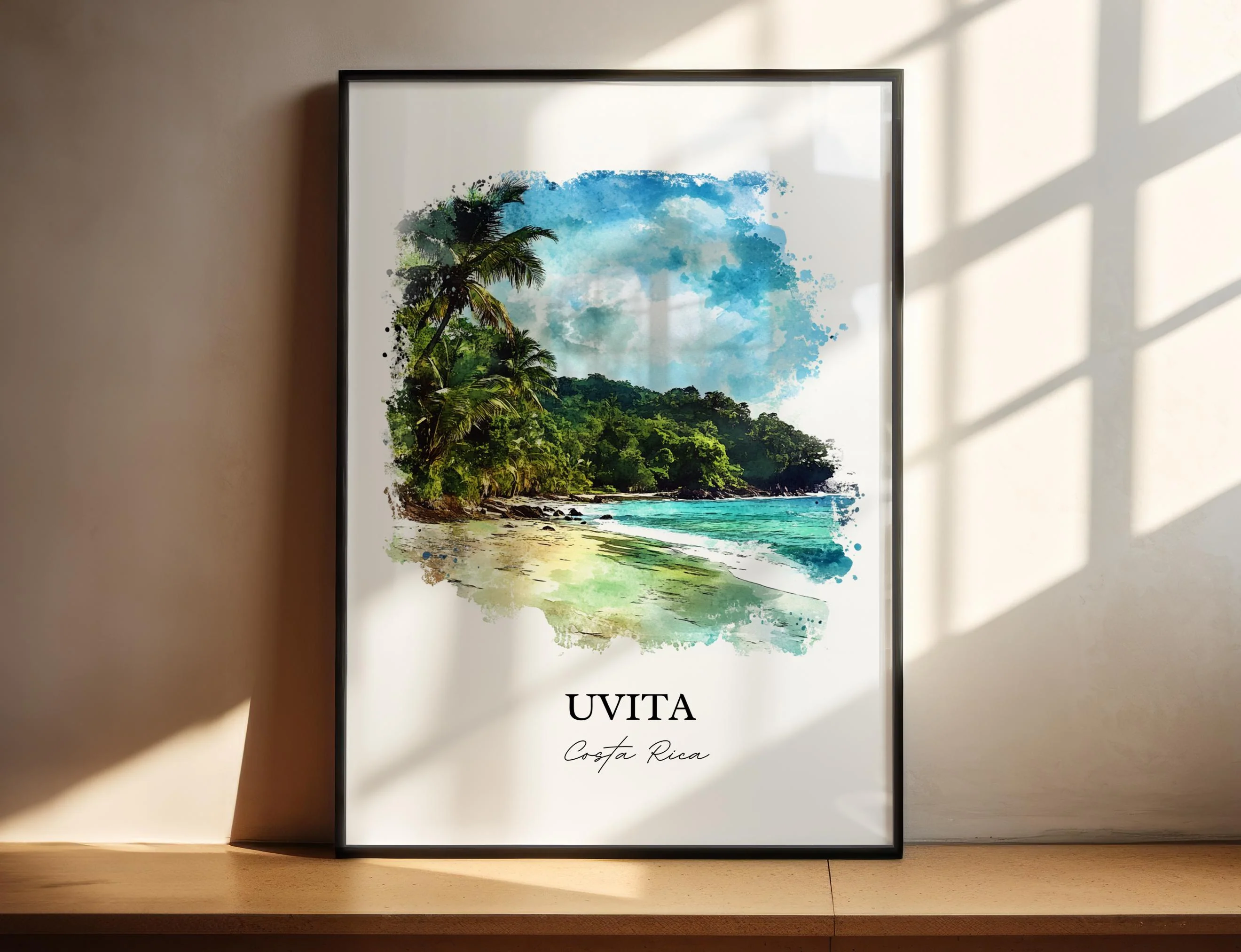 Uvita, Costa Rica – Watercolor Art Print