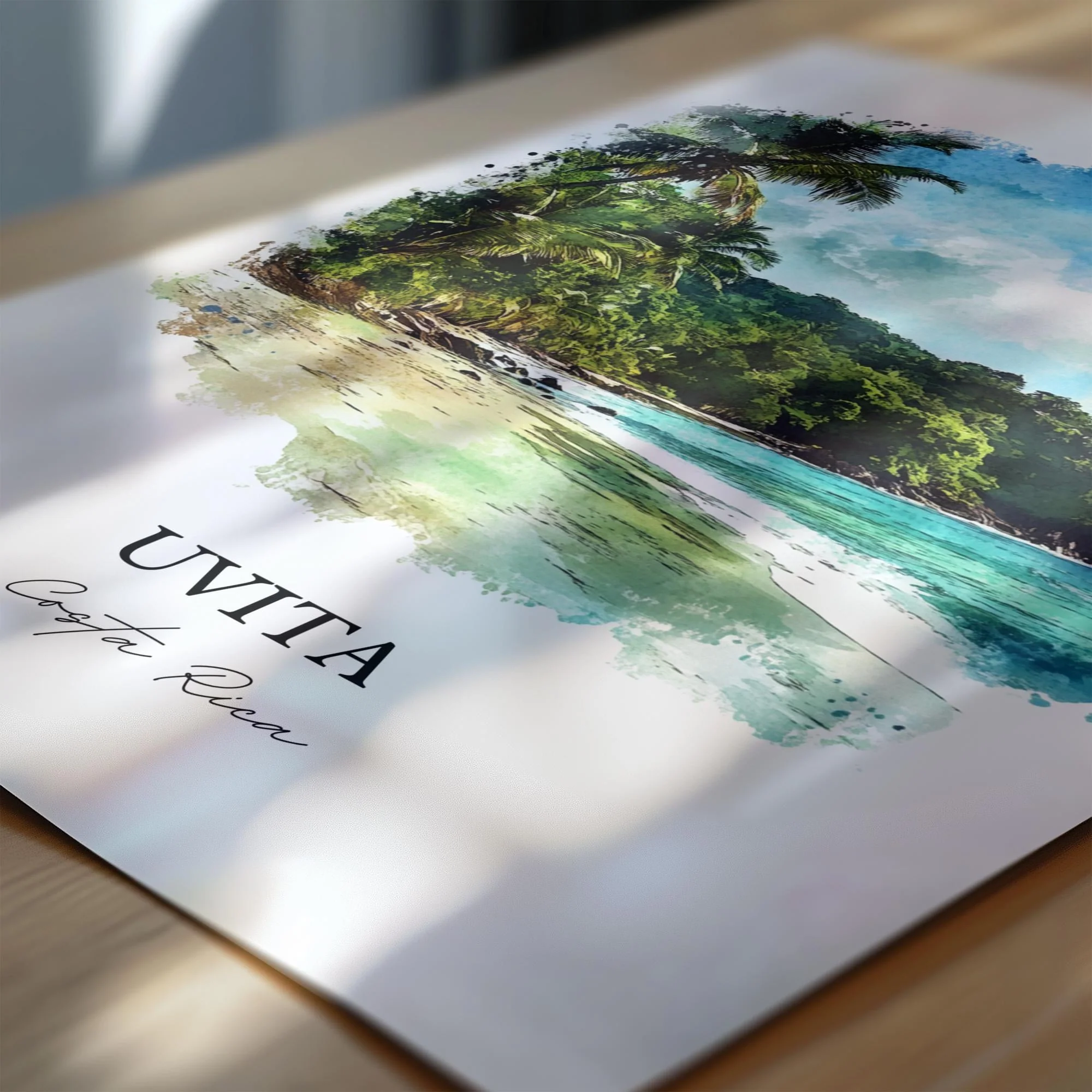 Uvita, Costa Rica – Watercolor Art Print - Image 2
