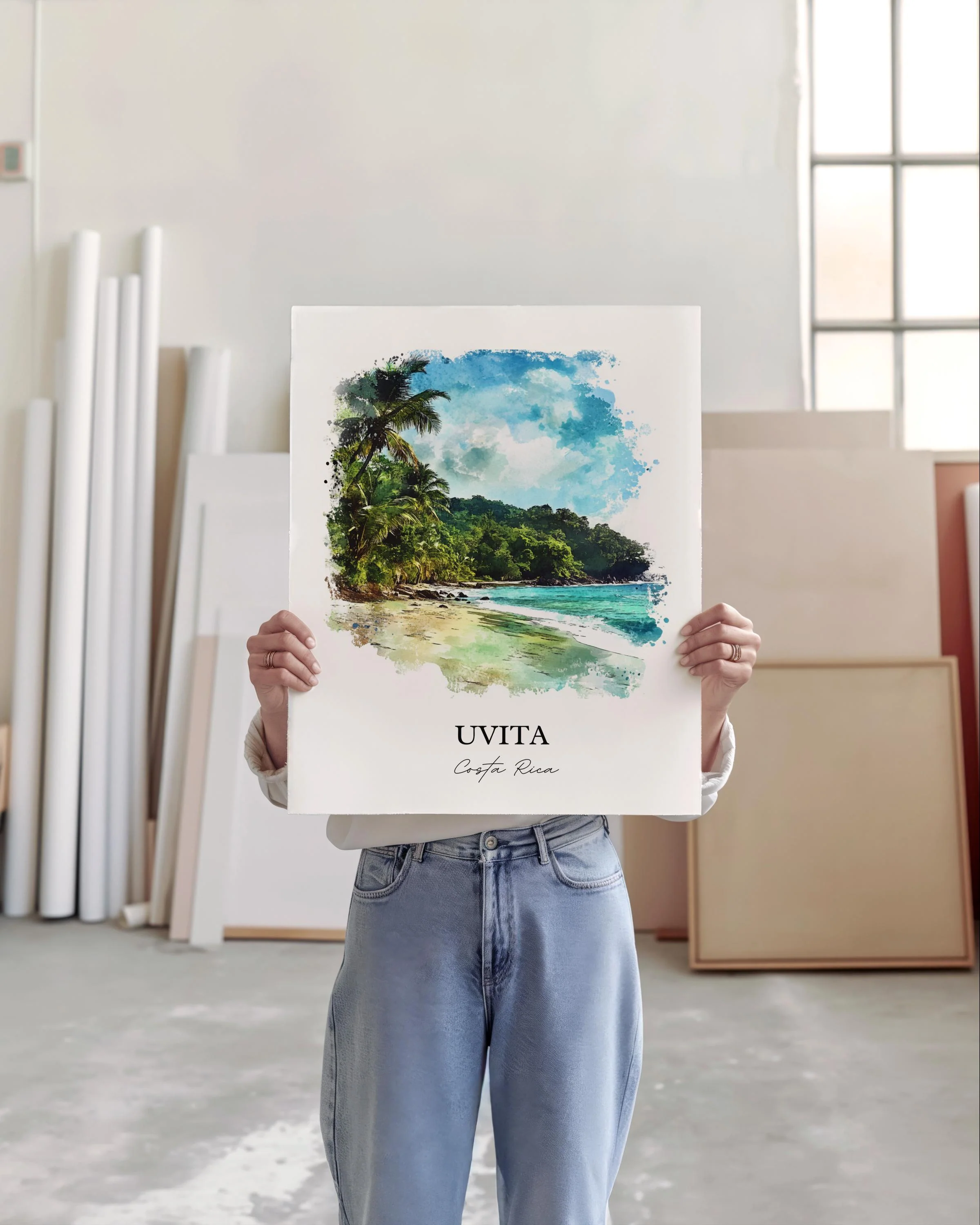 Uvita, Costa Rica – Watercolor Art Print - Image 3