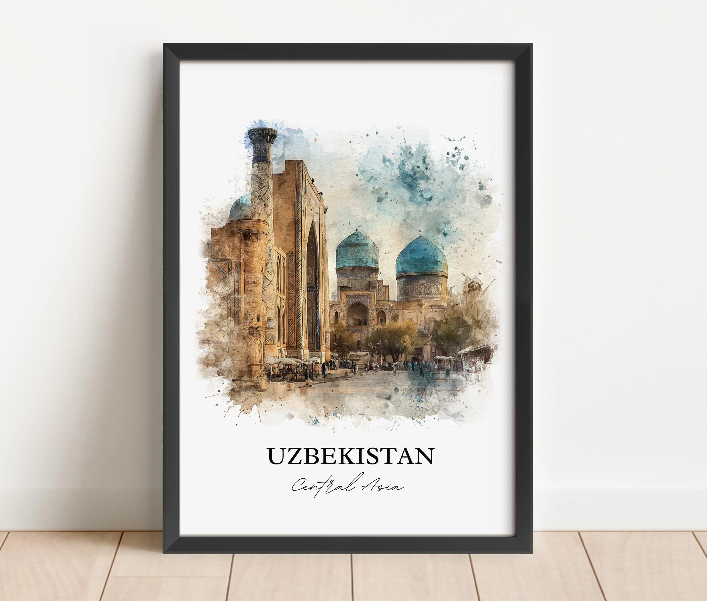 Uzbekistan, Uzbekistan – Watercolor Art Print - Image 5