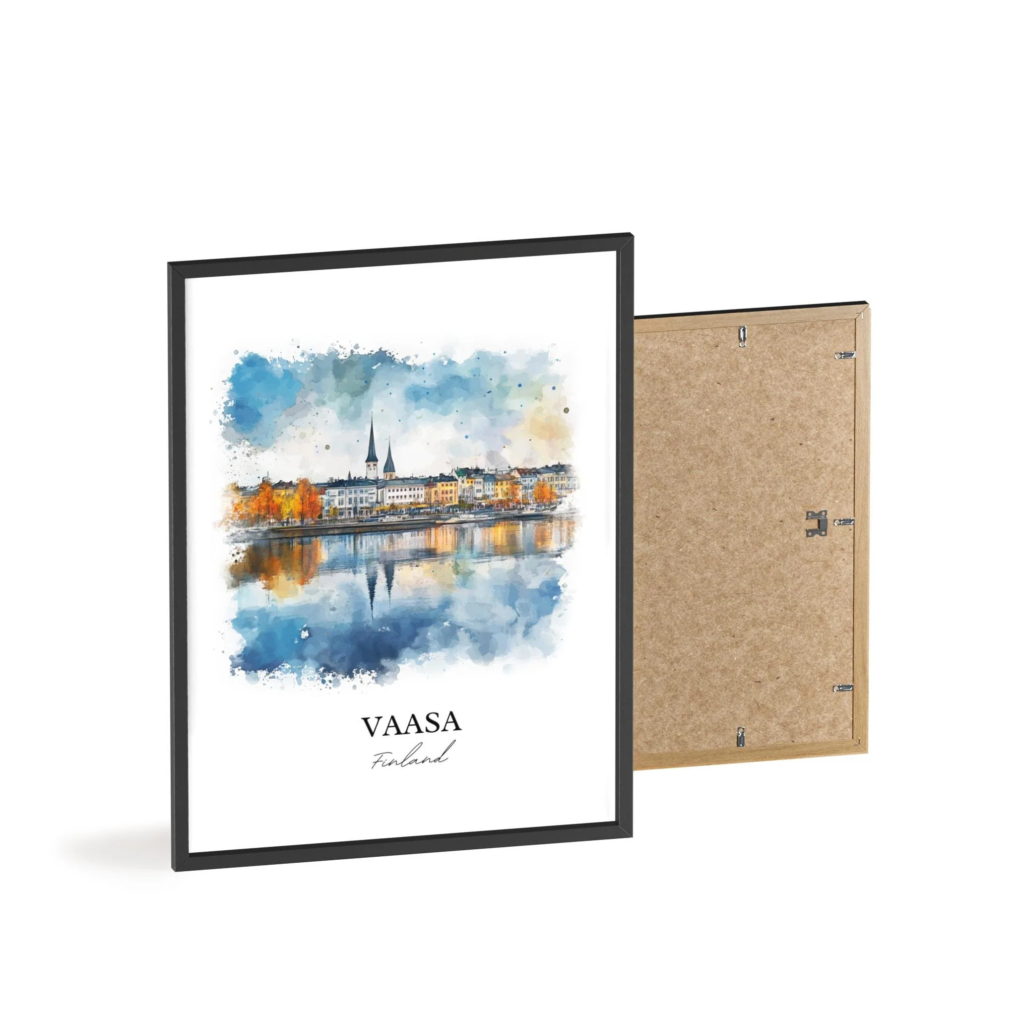 Vaasa, Finland – Watercolor Art Print - Image 8