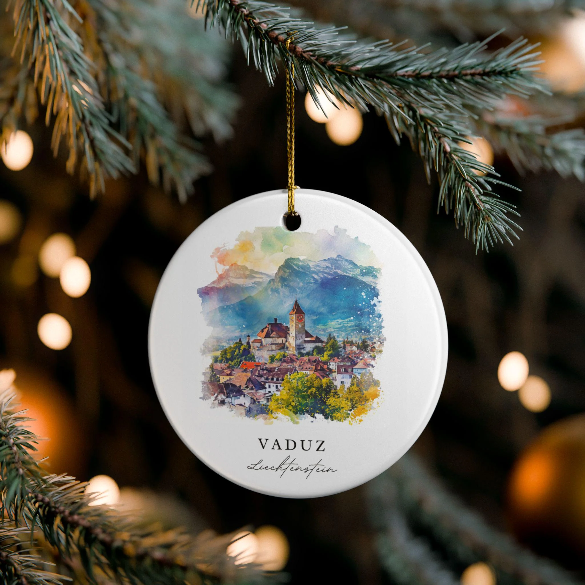 Vaduz Ornament: Unique Vaduz Souvenir, Liechtenstein Xmas Decor, and Authentic Liechtenstein Gift - Image 4