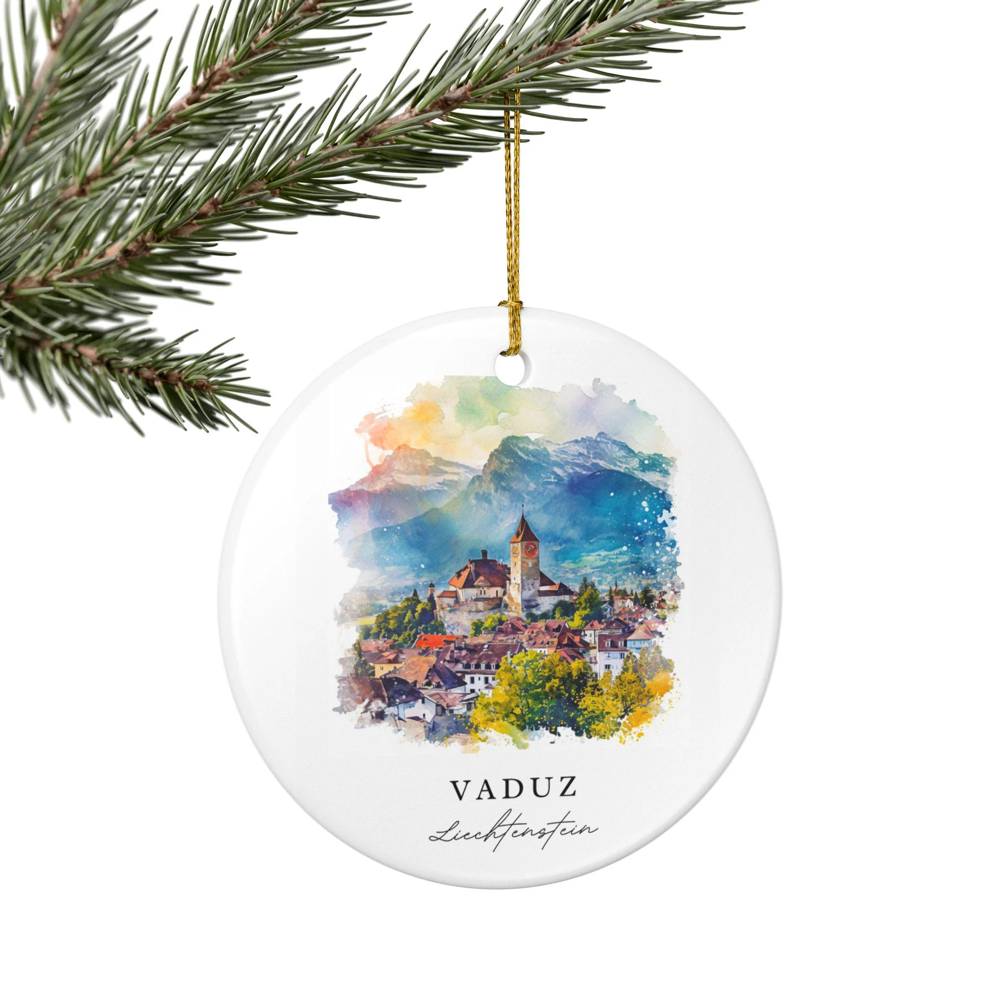 Vaduz Ornament: Unique Vaduz Souvenir, Liechtenstein Xmas Decor, and Authentic Liechtenstein Gift - Image 5