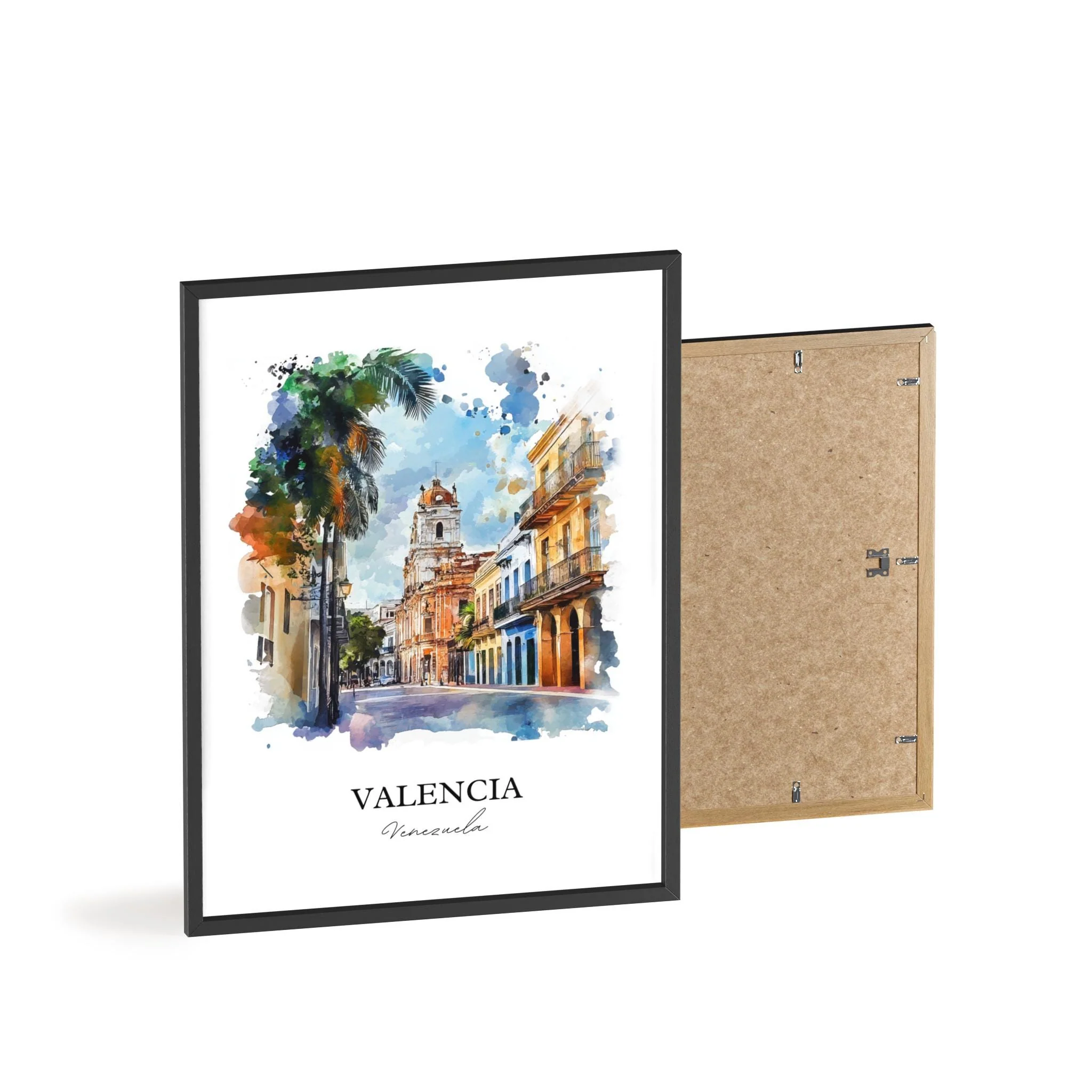 Valencia, Venezuela – Watercolor Art Print - Image 8