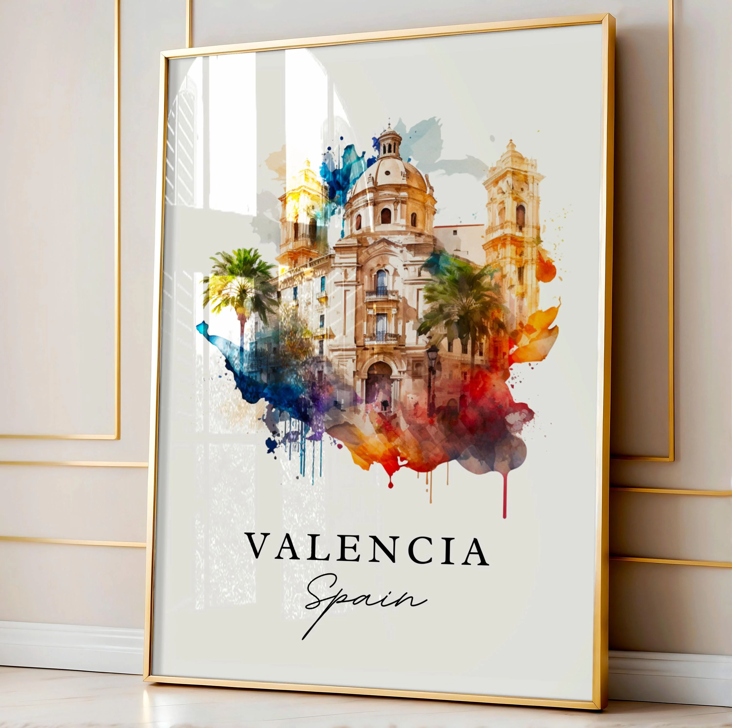 Valencia, Spain – Watercolor Art Print - Image 4
