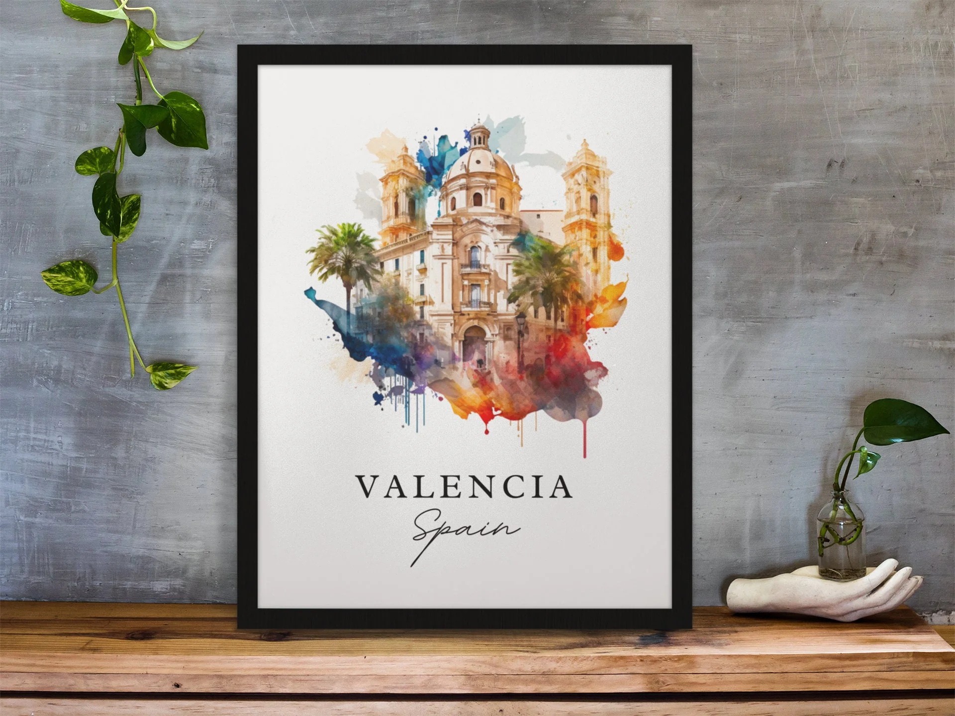 Valencia, Spain – Watercolor Art Print - Image 5