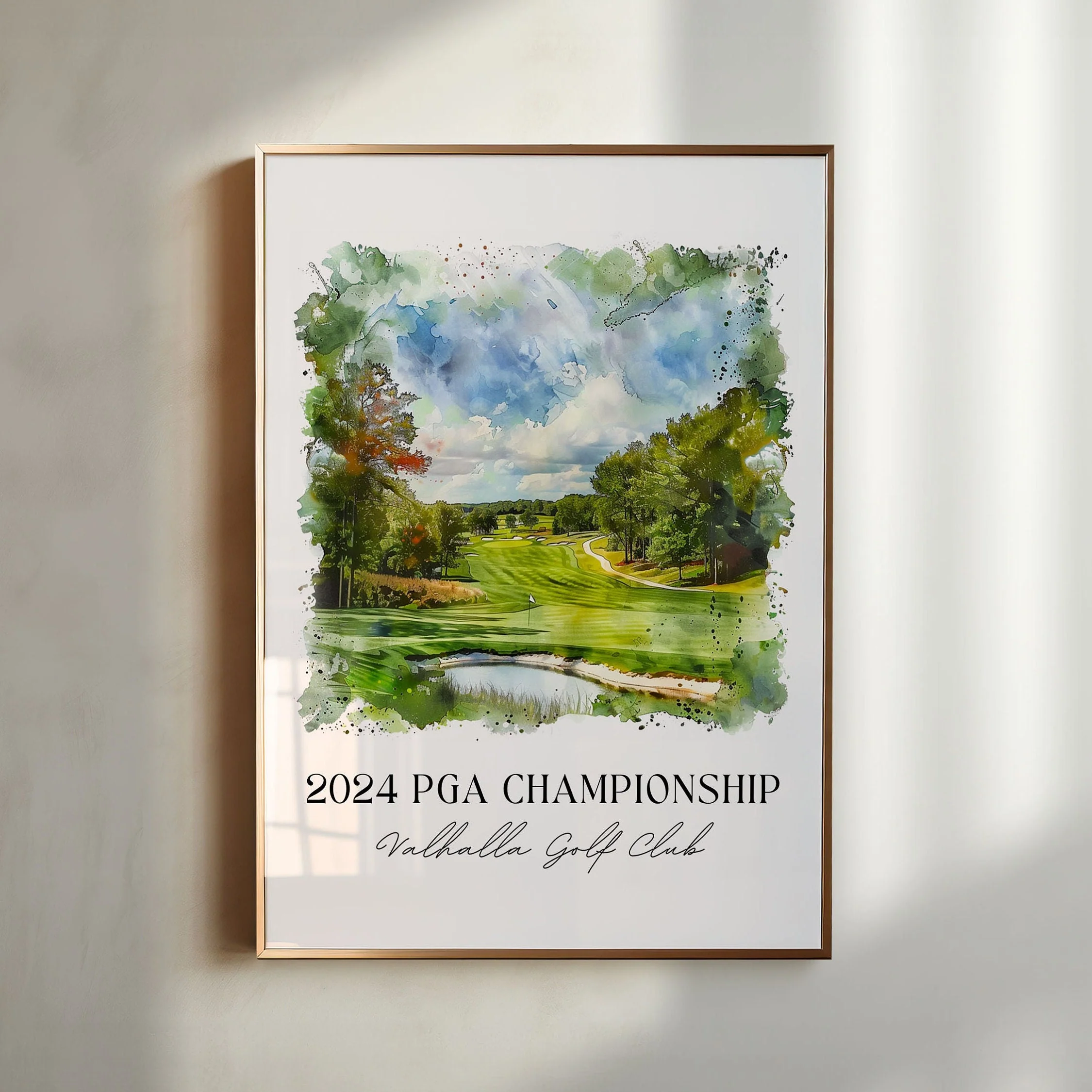Valhalla, USA – Watercolor Art Print 2024 PGA Tour