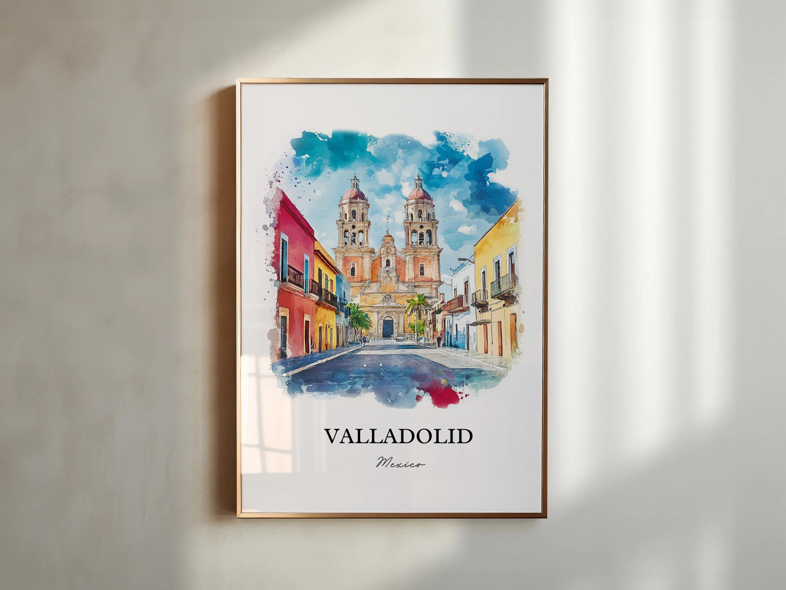 Valladolid, Mexico – Watercolor Art Print - Image 4