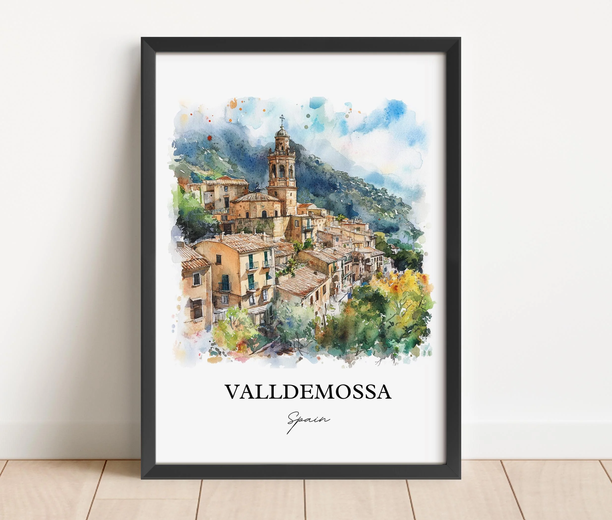 Valldemossa, Spain – Watercolor Art Print - Image 6