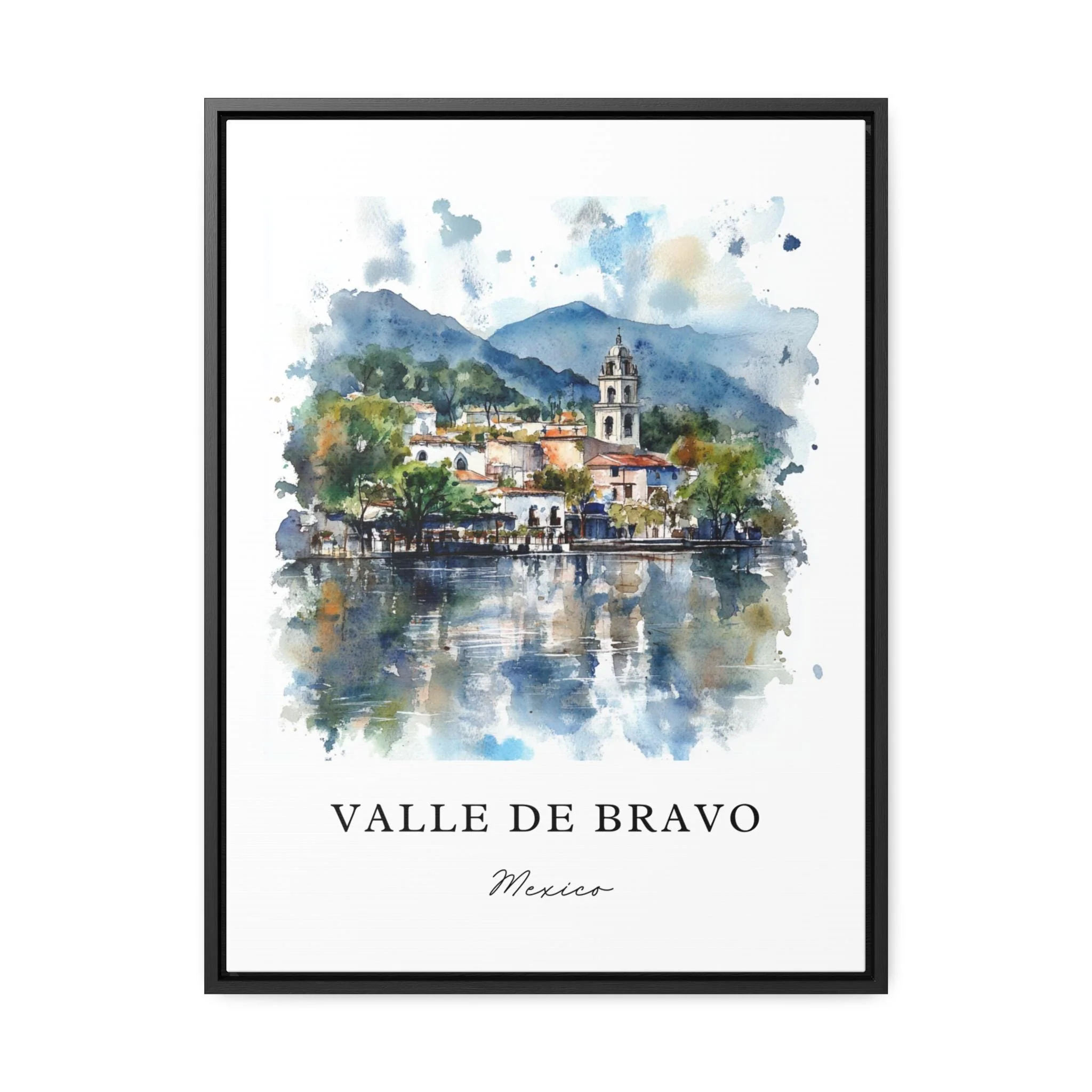 Valle De Bravo, Mexico – Watercolor Art Print - Image 6