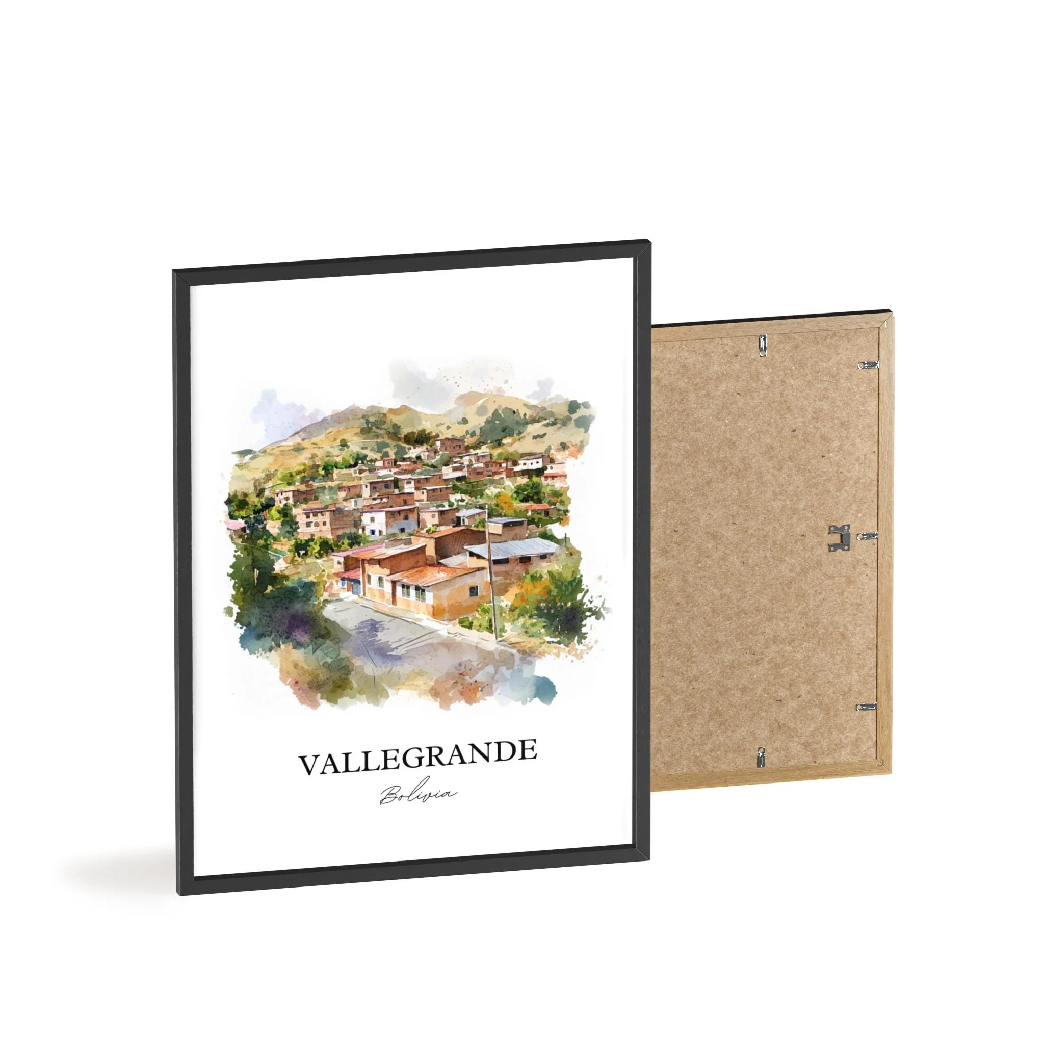Vallegrande, Bolivia – Watercolor Art Print - Image 8