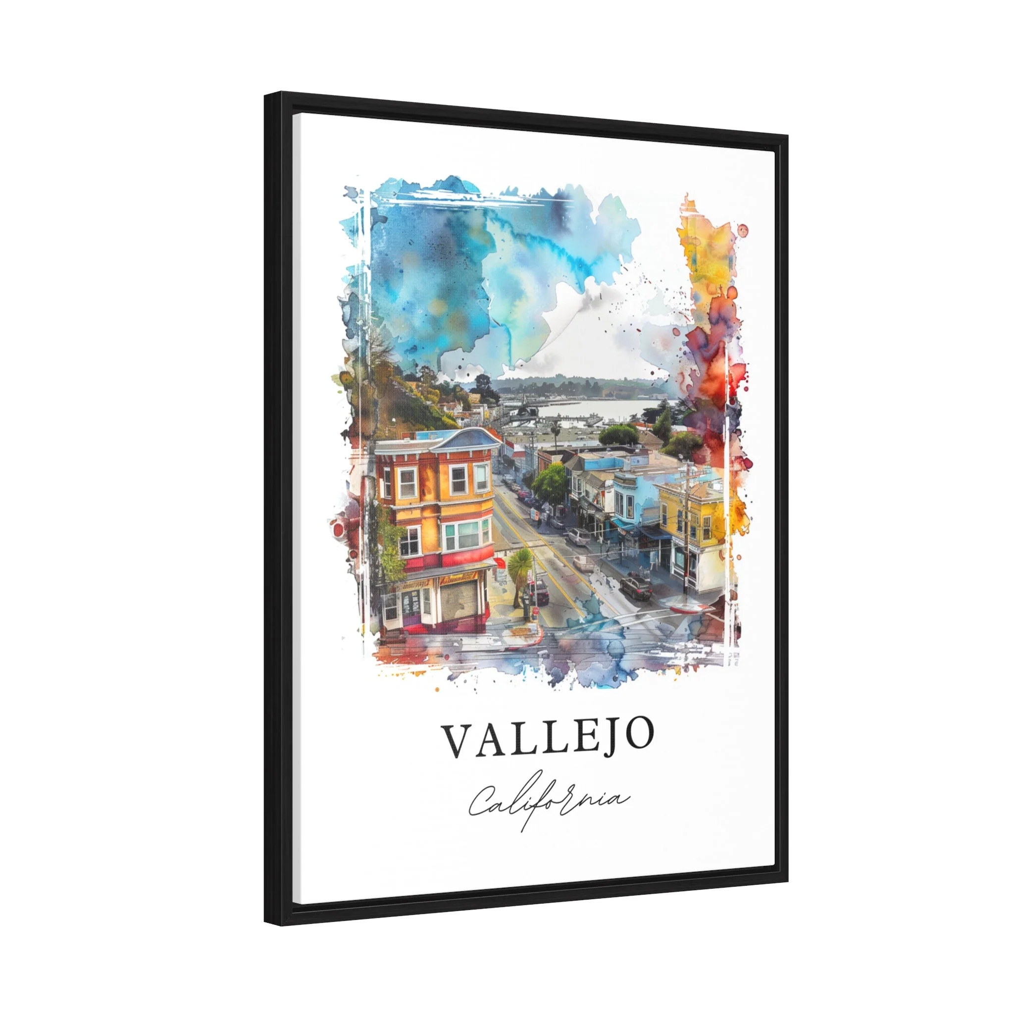 Vallejo, California – Watercolor Art Print - Image 7
