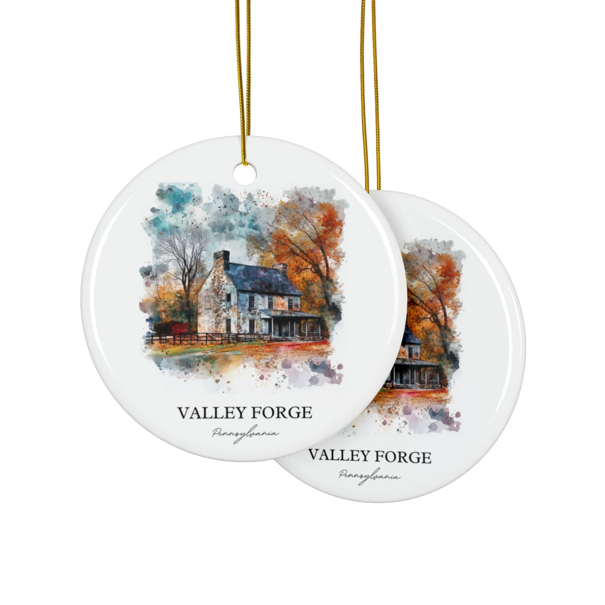Valley Forge PA Ornament: Unique Valley Forge Souvenir, Valley Forge Xmas Decor, and Authentic Valley Forge Gift - Image 2