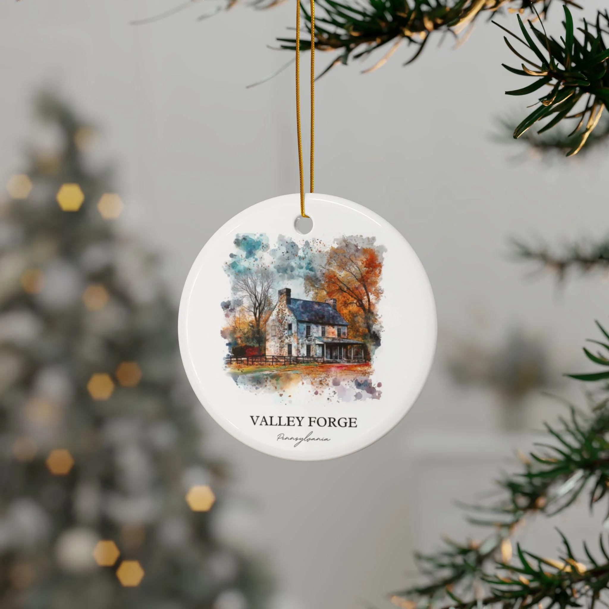 Valley Forge PA Ornament: Unique Valley Forge Souvenir, Valley Forge Xmas Decor, and Authentic Valley Forge Gift - Image 3
