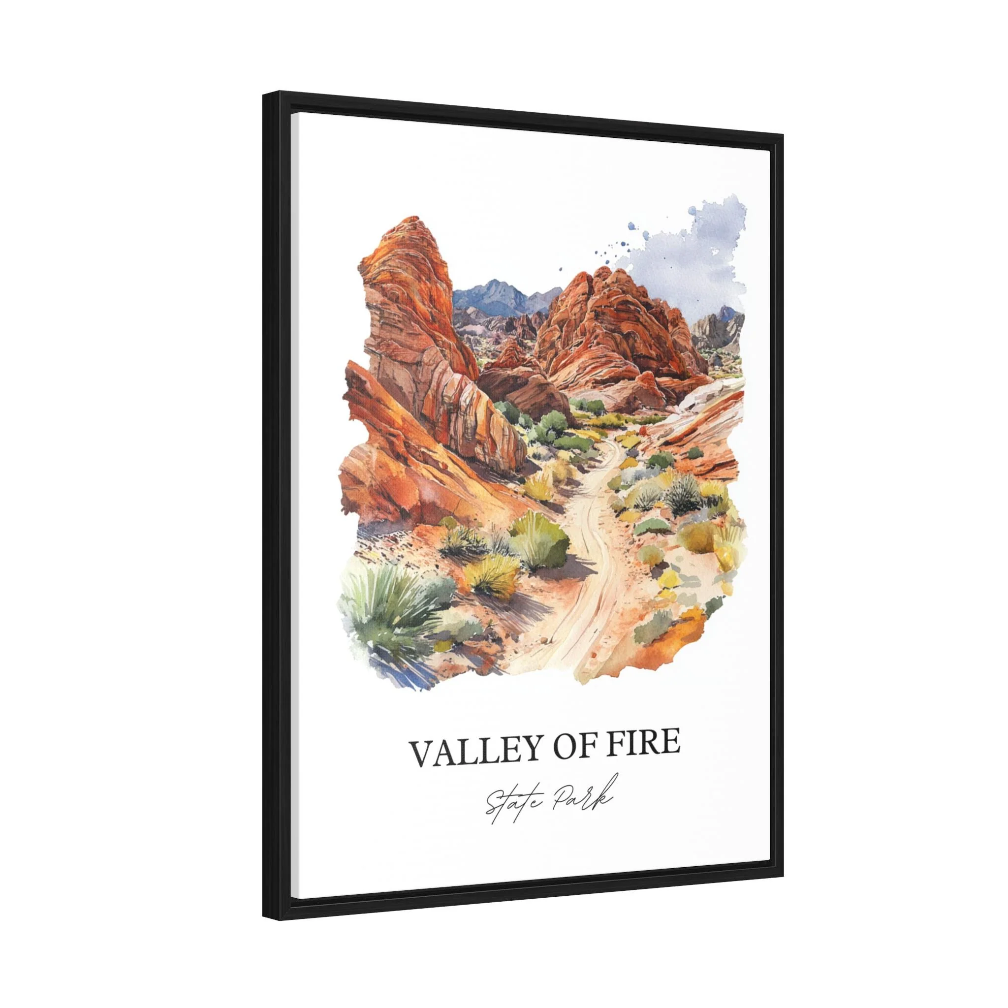 Valley of Fire State Park, USA – Watercolor Art Print - Image 8