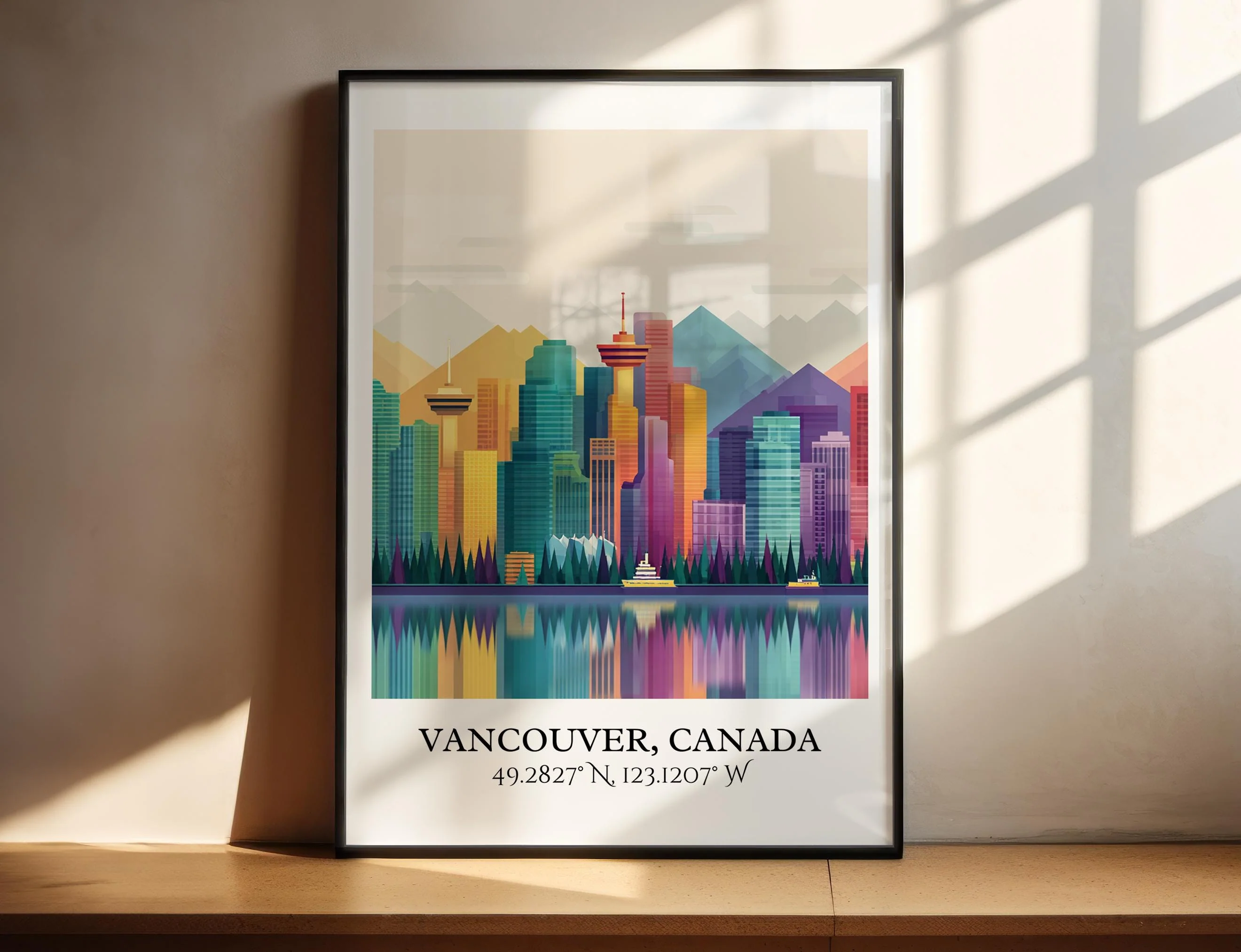 Vancouver, Canada – Watercolor Art Print